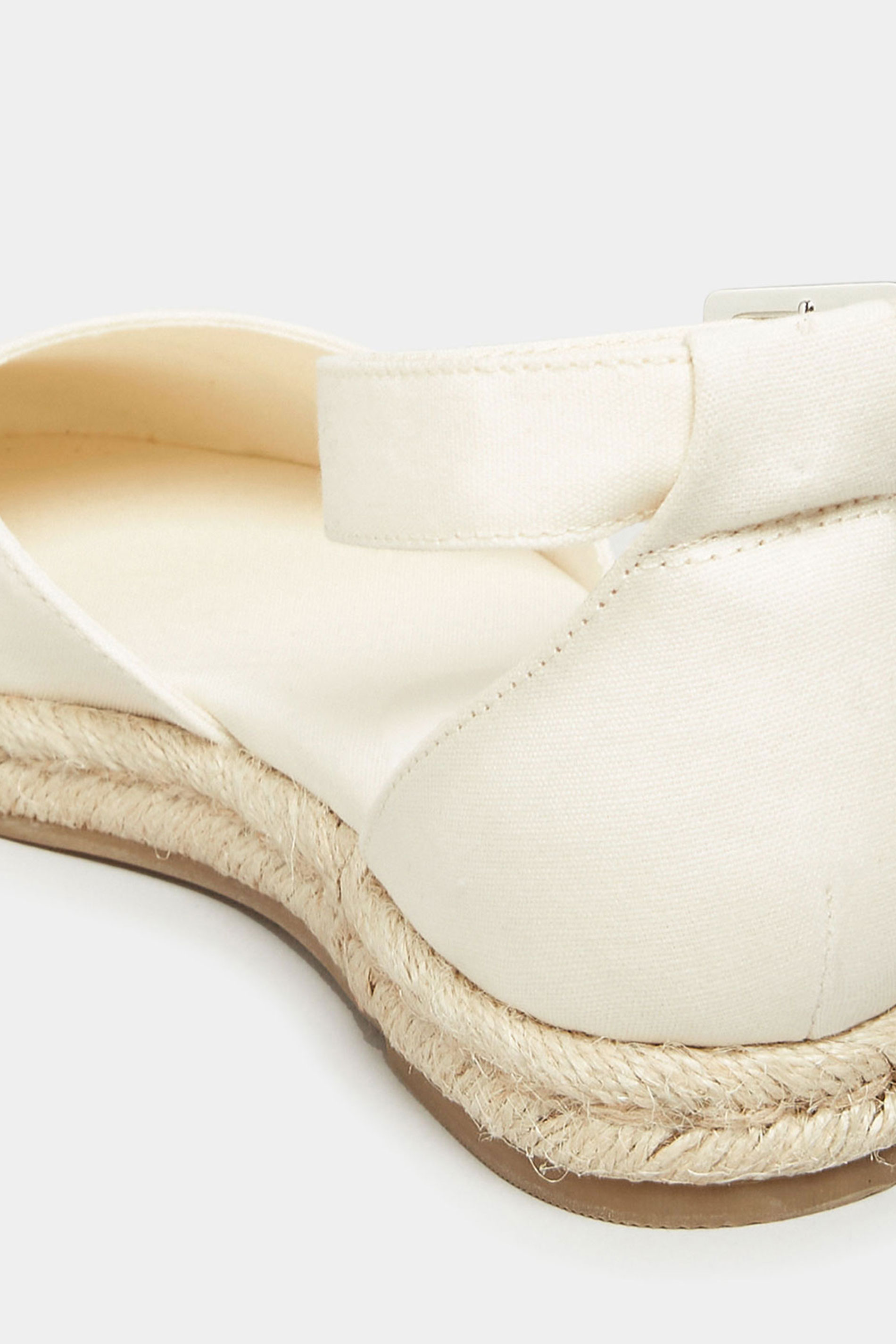 LTS White Closed Toe Espadrilles In Standard Fit | Long Tall Sally