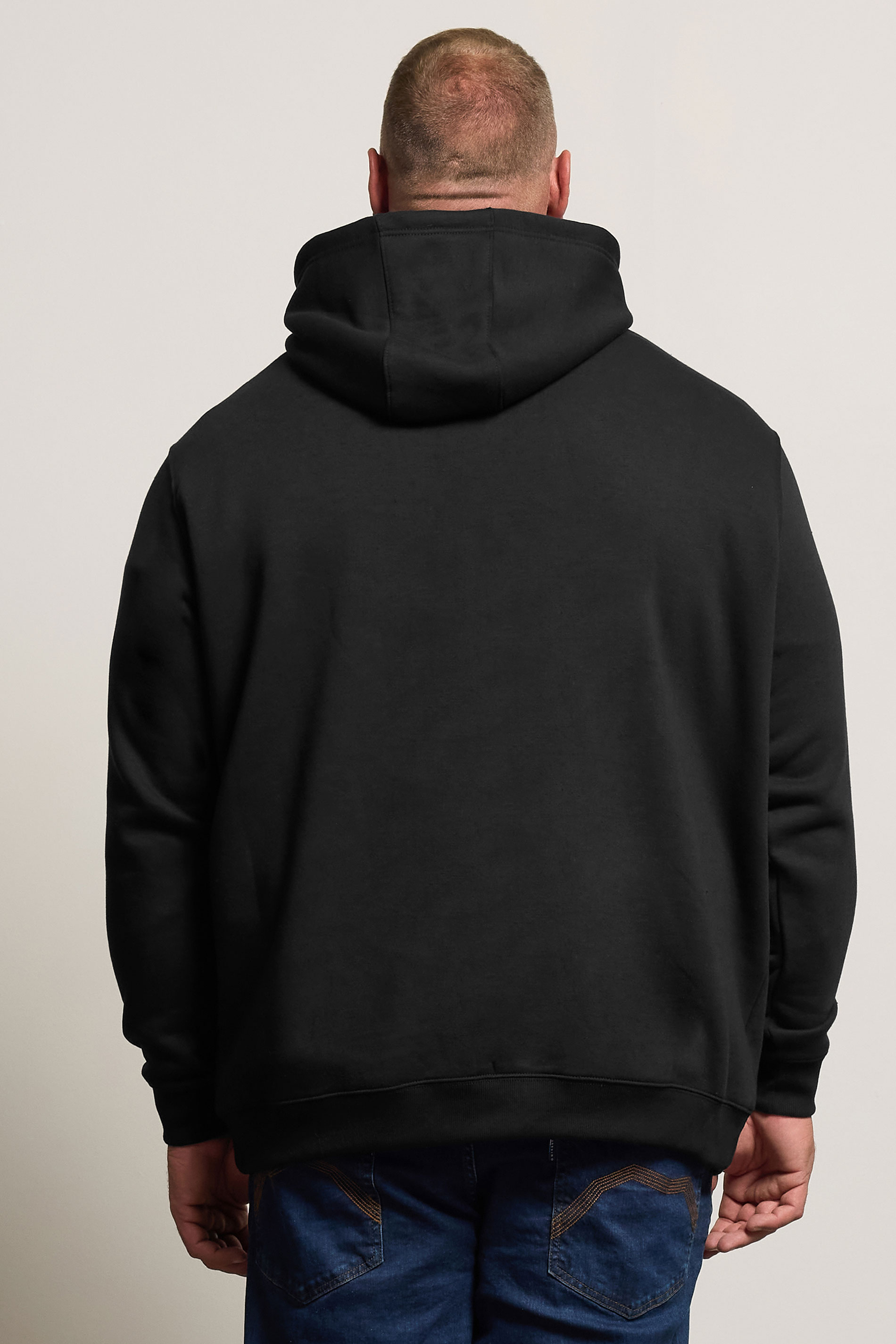 BadRhino Big & Tall Black Eagle Graphic Print Hoodie | BadRhino 3