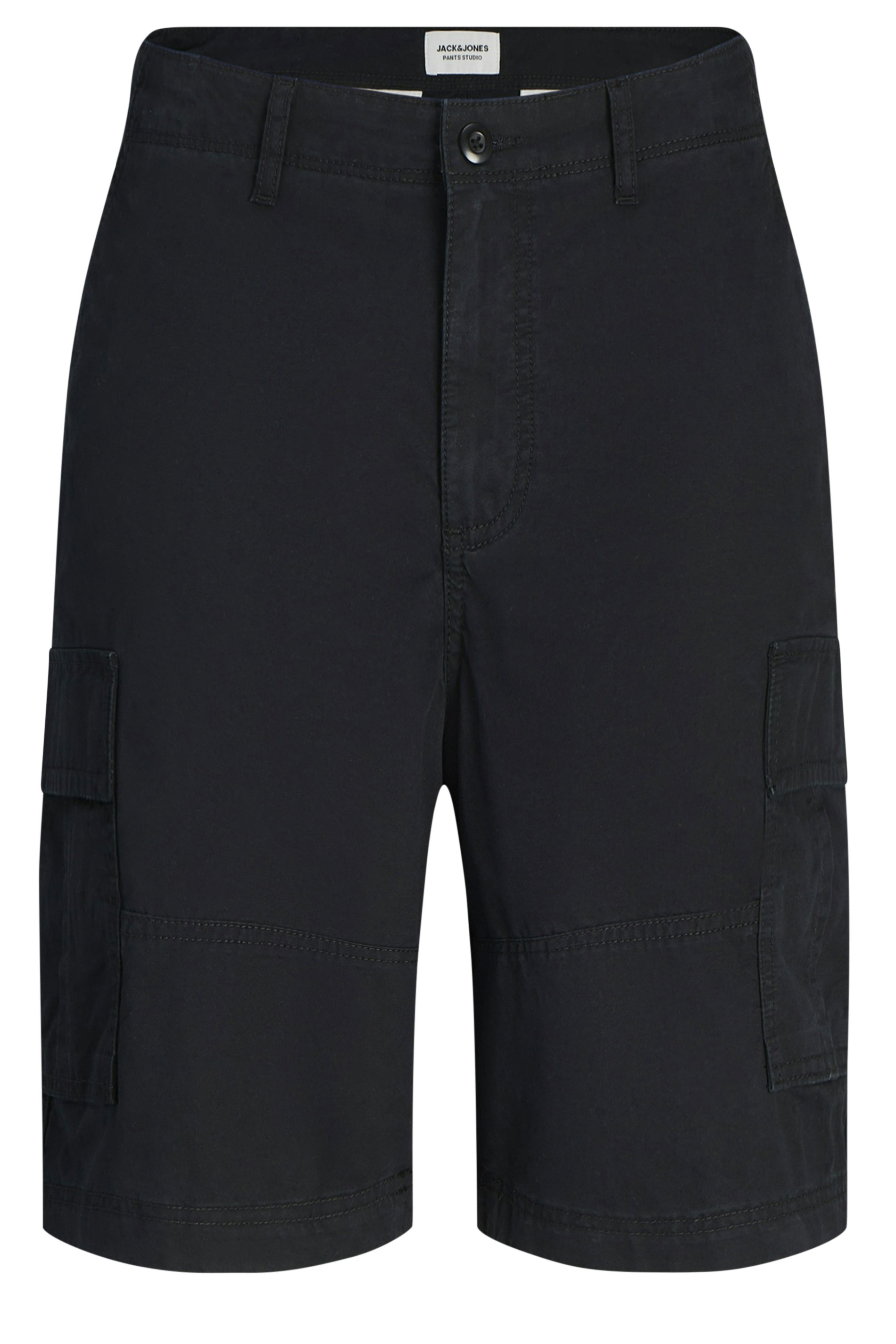JACK & JONES Big & Tall Black Cargo Shorts | BadRhino 3