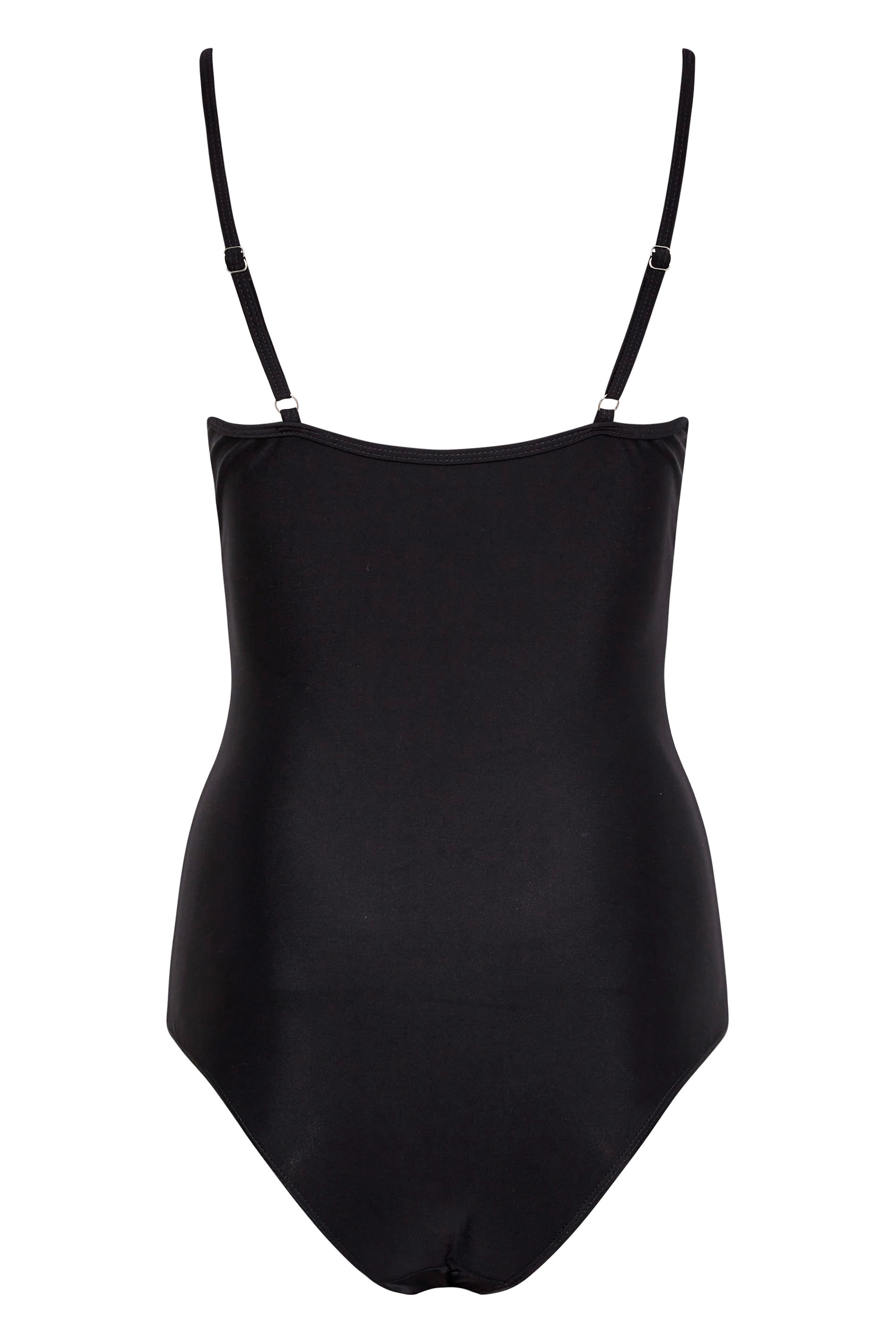 LTS Tall Women's Black Strappy Swimsuit | Long Tall Sally 9