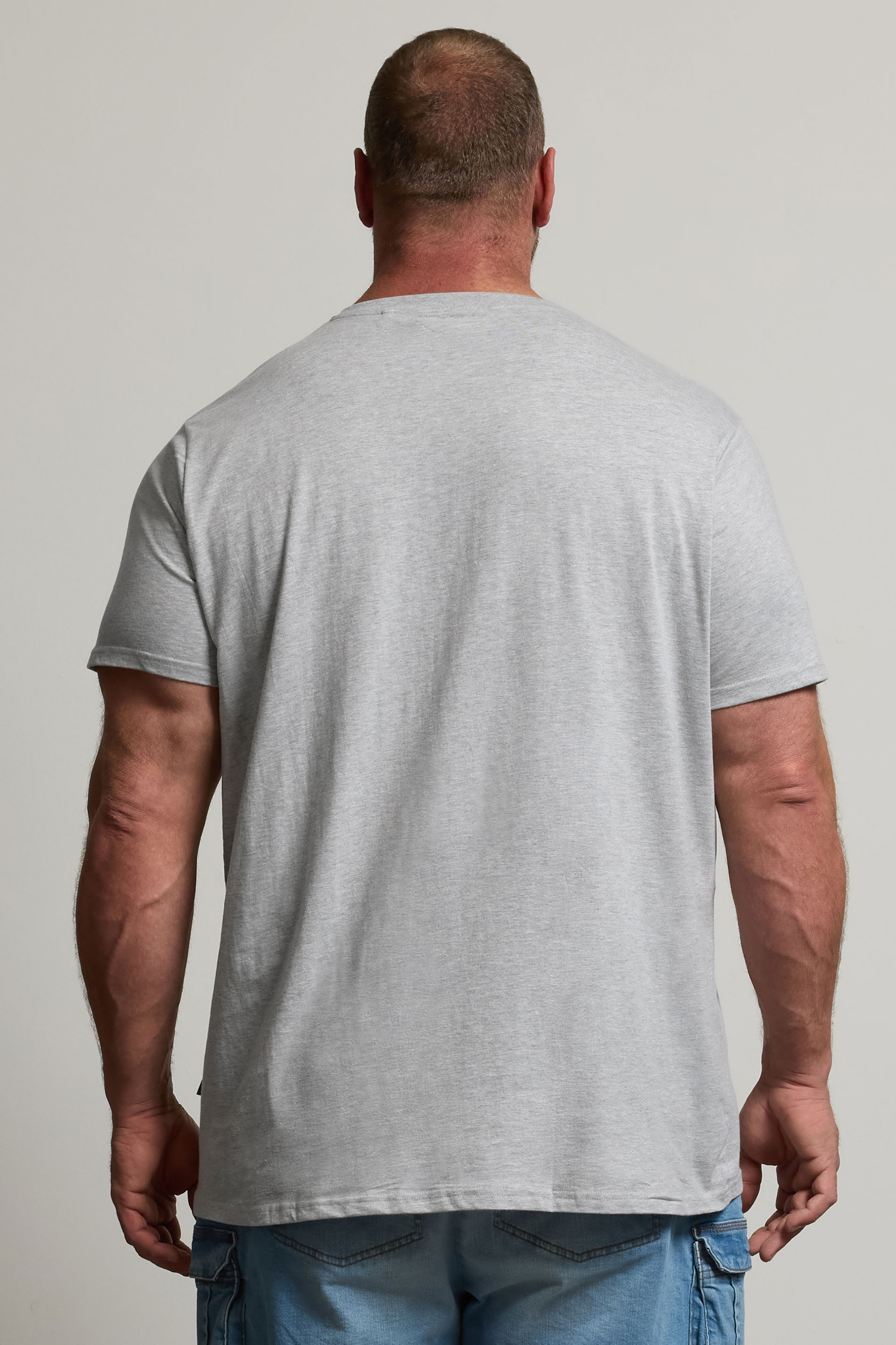 BadRhino Big & Tall Light Grey Extra Long Core T-Shirt | BadRhino 3