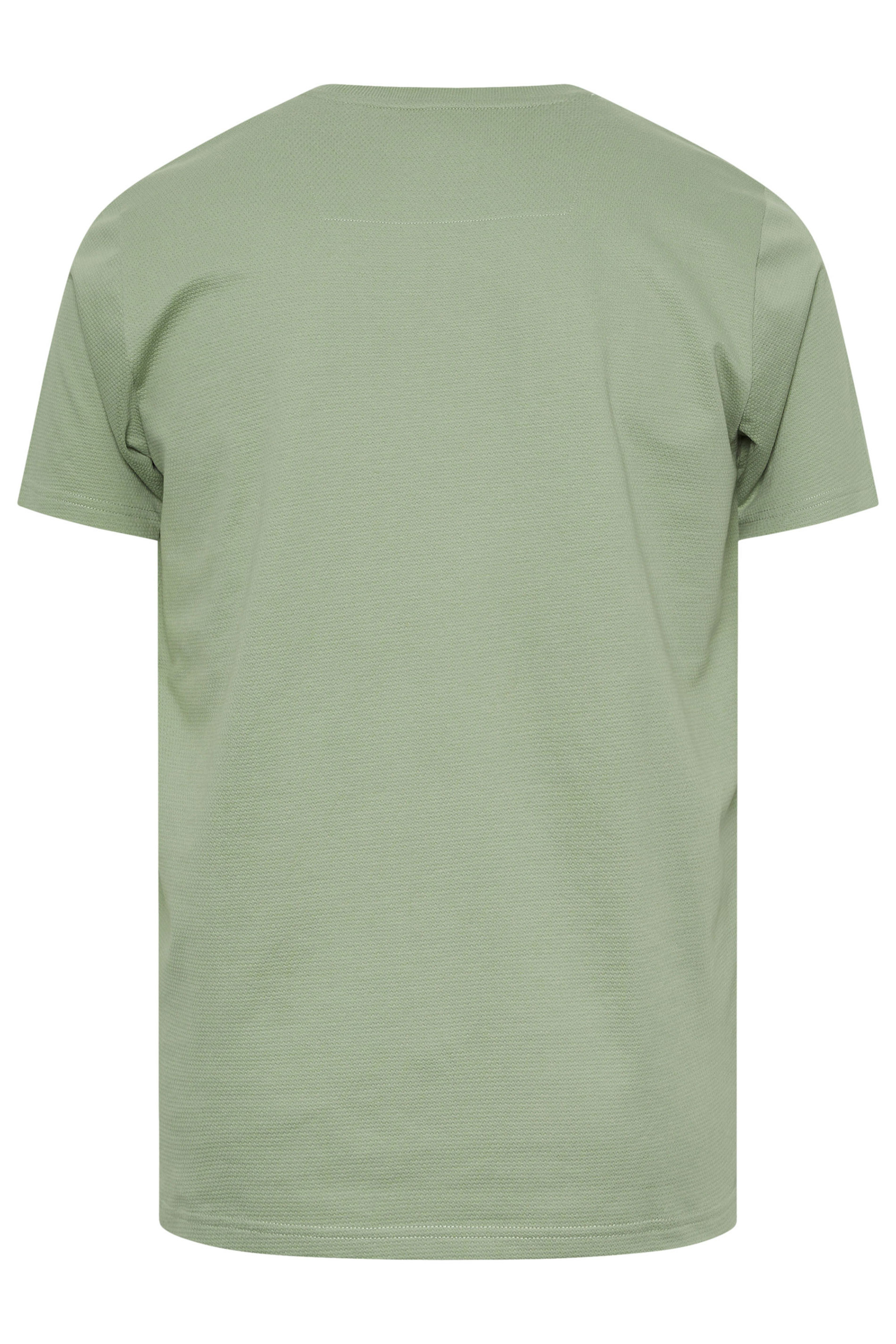 BadRhino Big & Tall Sage Green Textured T-Shirt | BadRhino 7