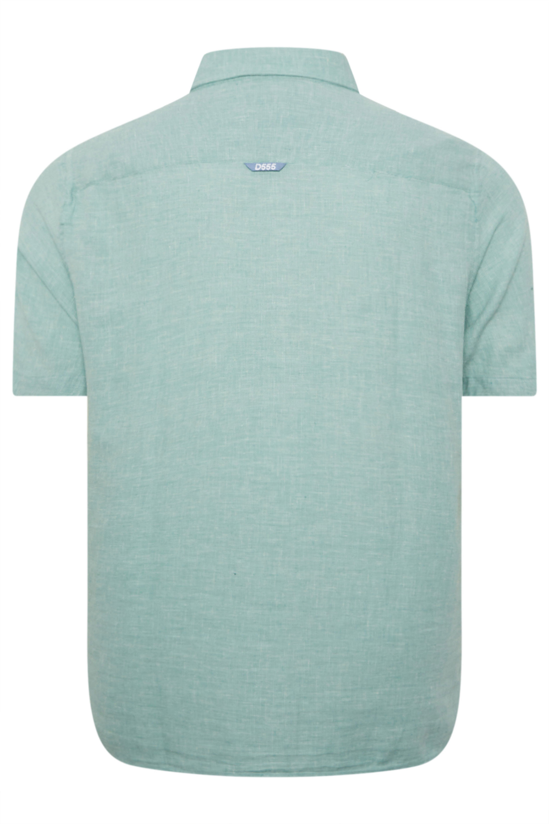 D555 Mint Green Striped Linen Shirt | BadRhino 4
