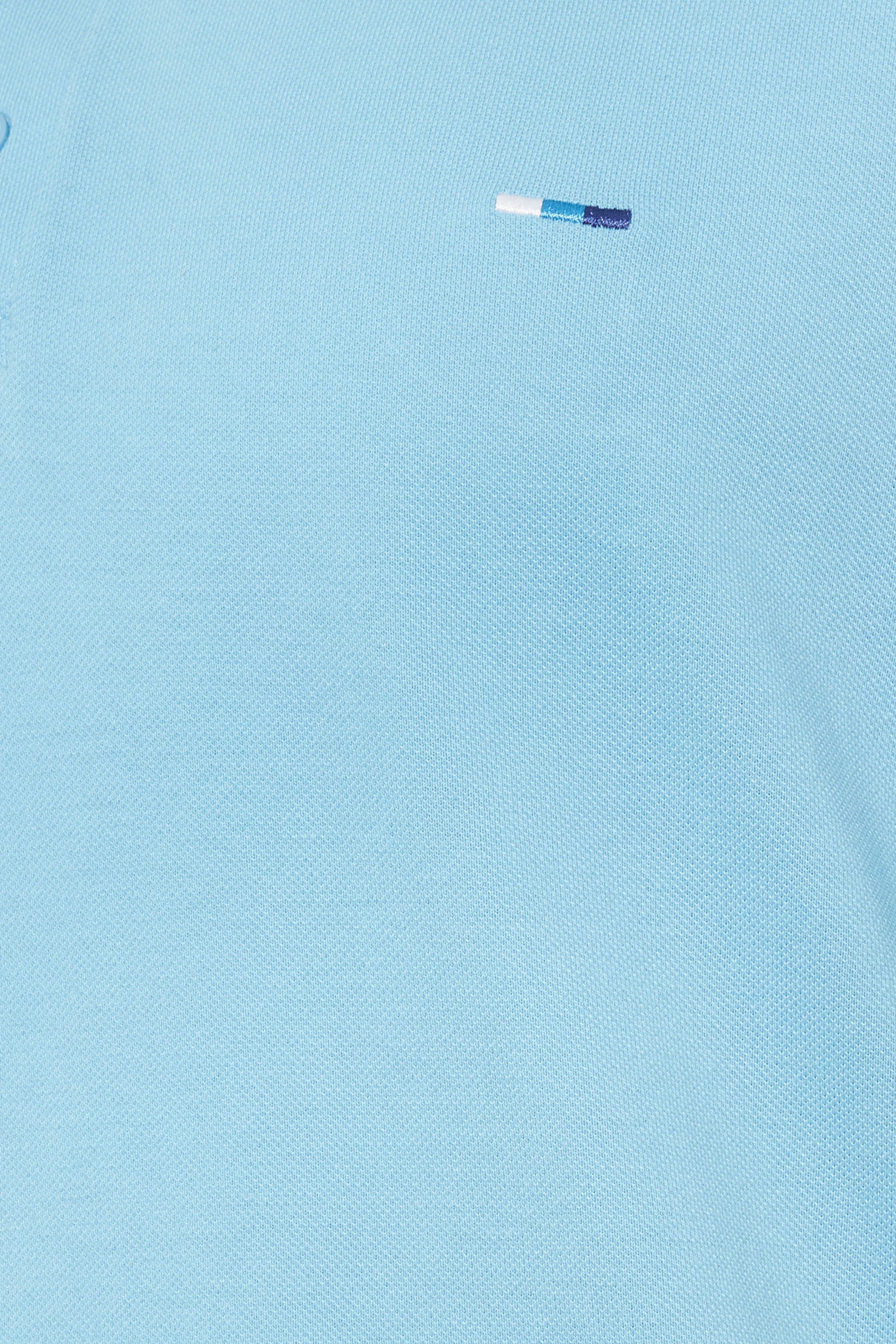 BadRhino Big & Tall Pale Blue Tipped Polo Shirt | BadRhino 5