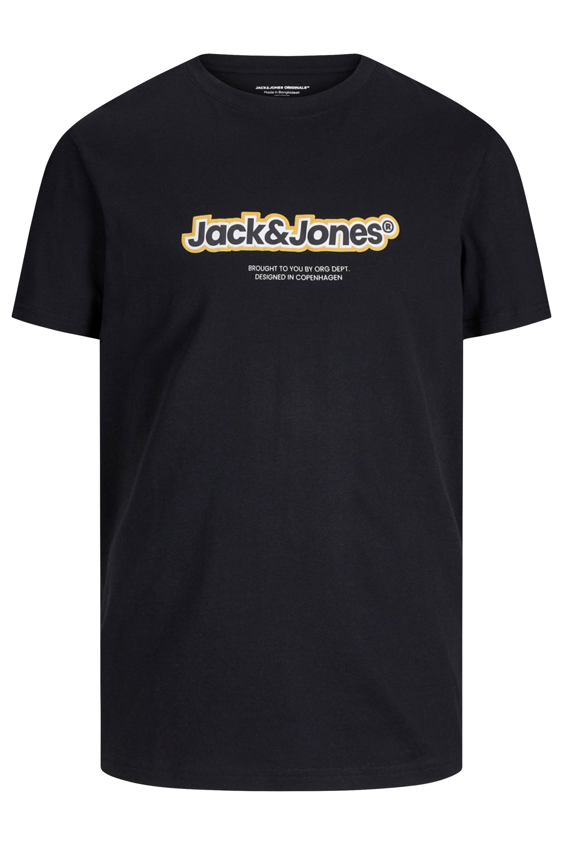 JACK & JONES Big & Tall 3 PACK White & Navy Blue Logo T-Shirts | BadRhino 6