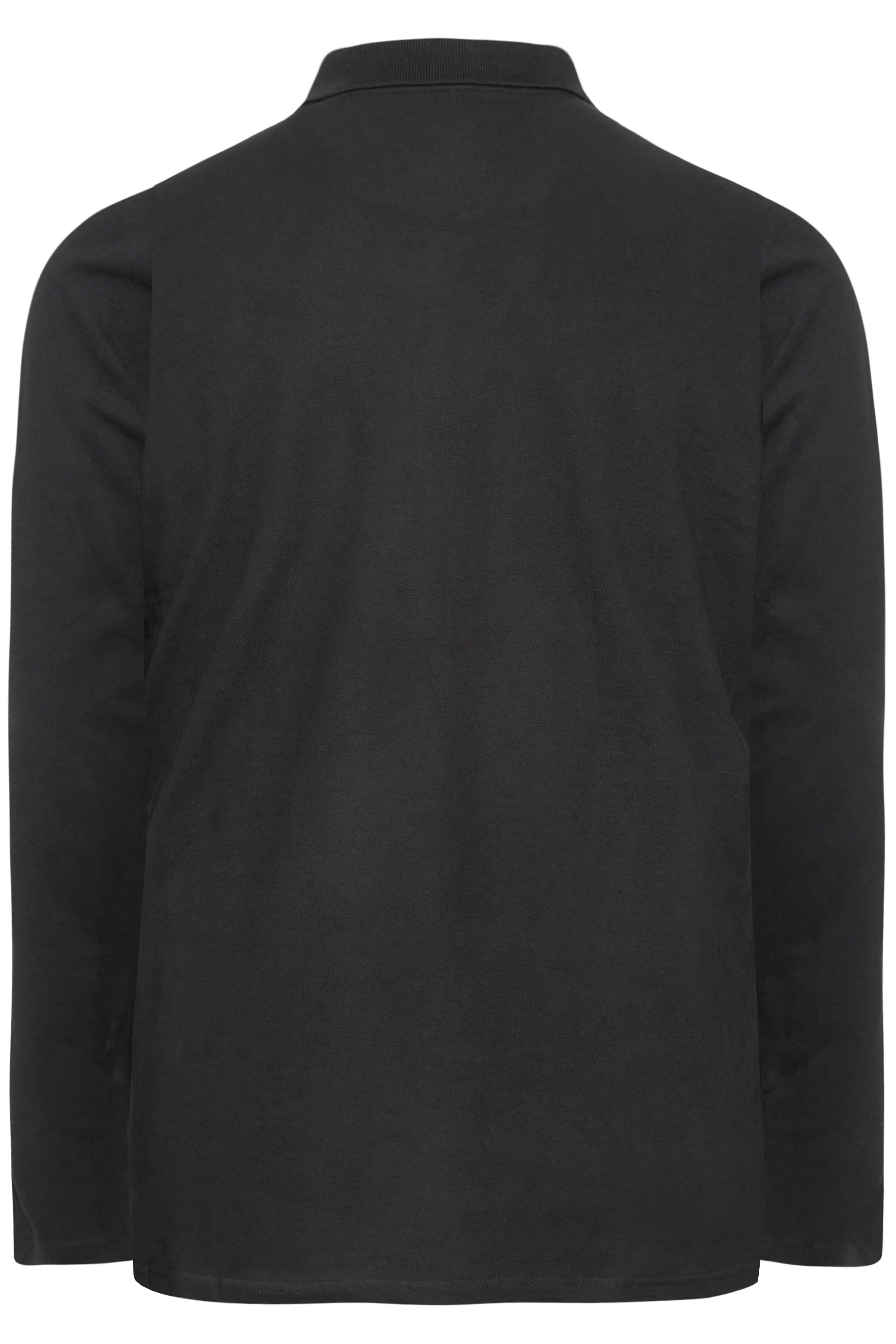 BadRhino Black Essential Long Sleeve Polo Shirt | BadRhino 7