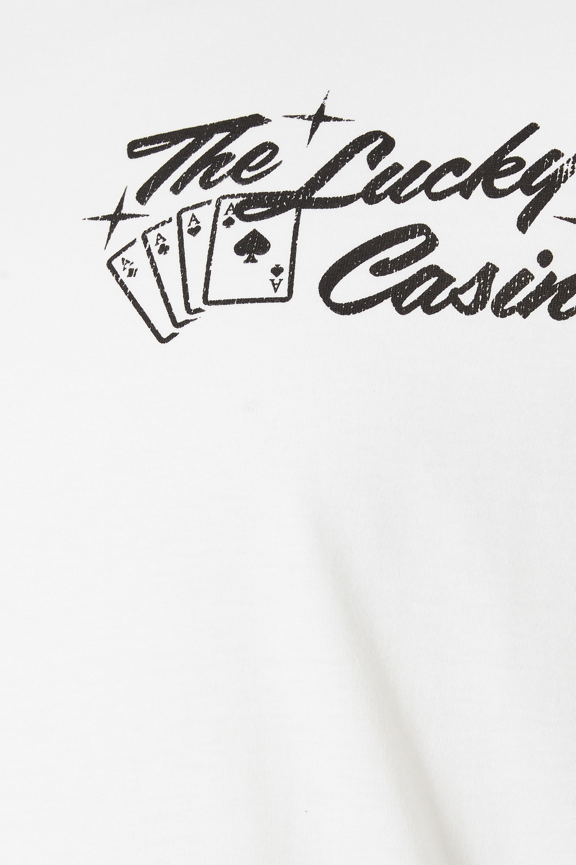 BadRhino Big & Tall White 'The Lucky Casino' Graphic T-Shirt | BadRhino 7