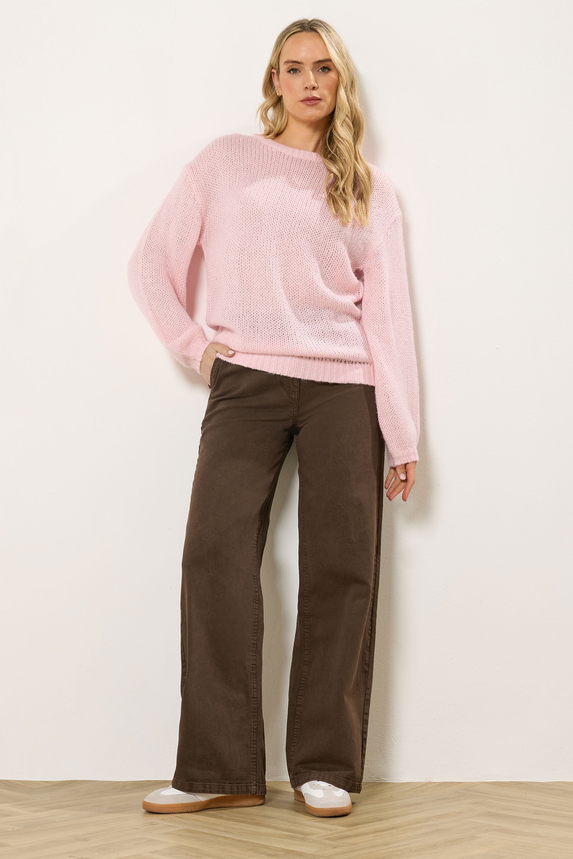 LTS Tall Pink Balloon Sleeve Jumper | Long Tall Sally  2