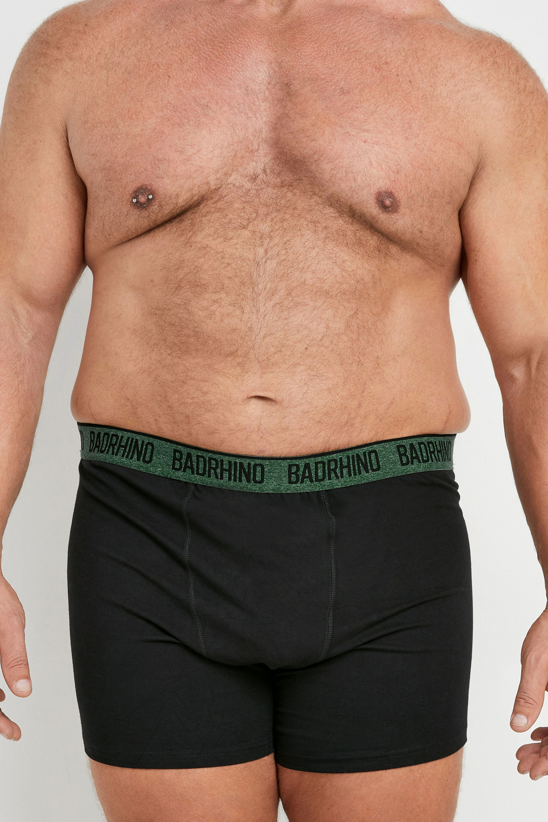 BadRhino 5 PACK Black Marl Waistband Boxers | BadRhino 2