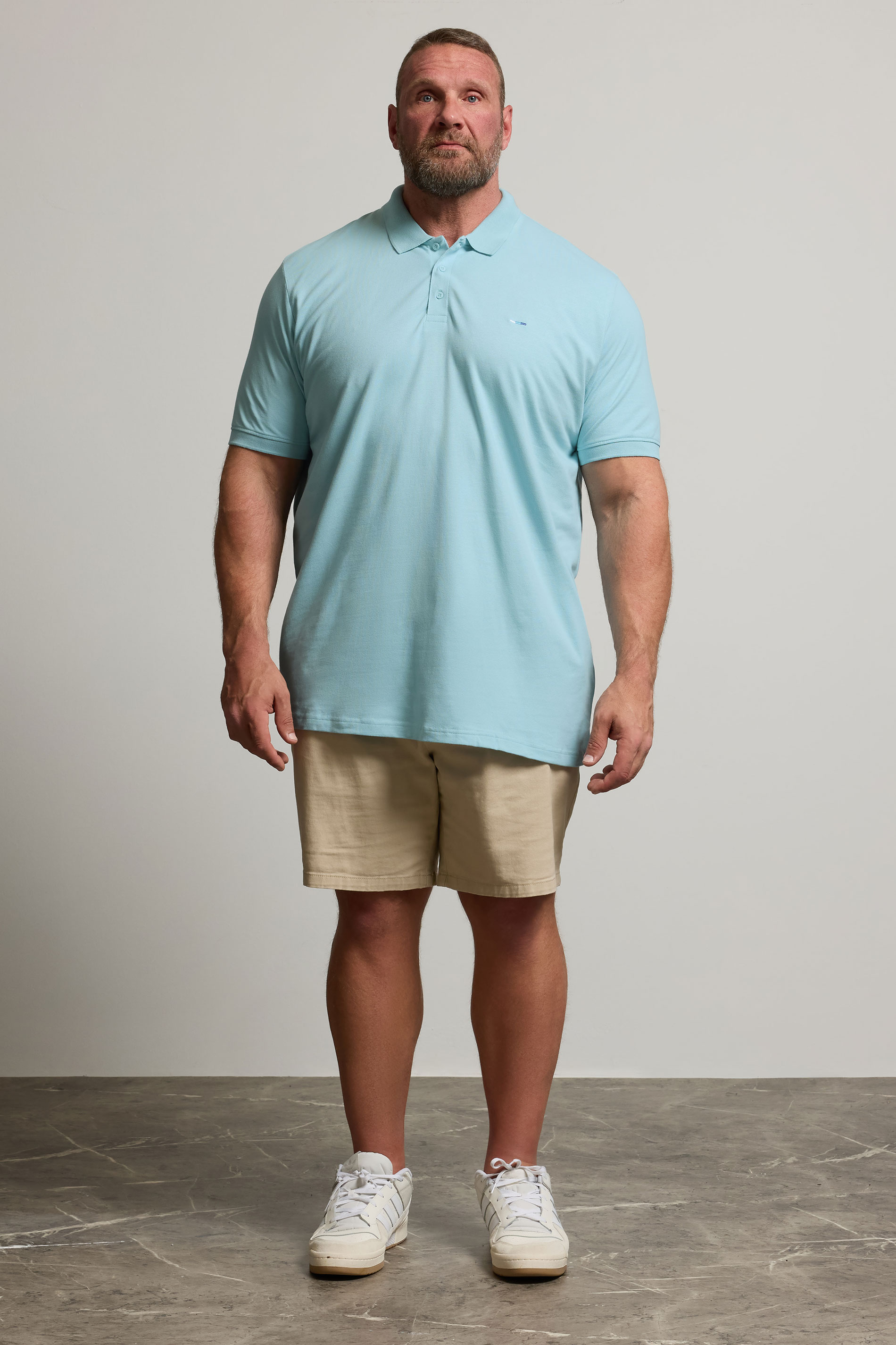 BadRhino Big & Tall Light Blue Polo Shirt | BadRhino 3