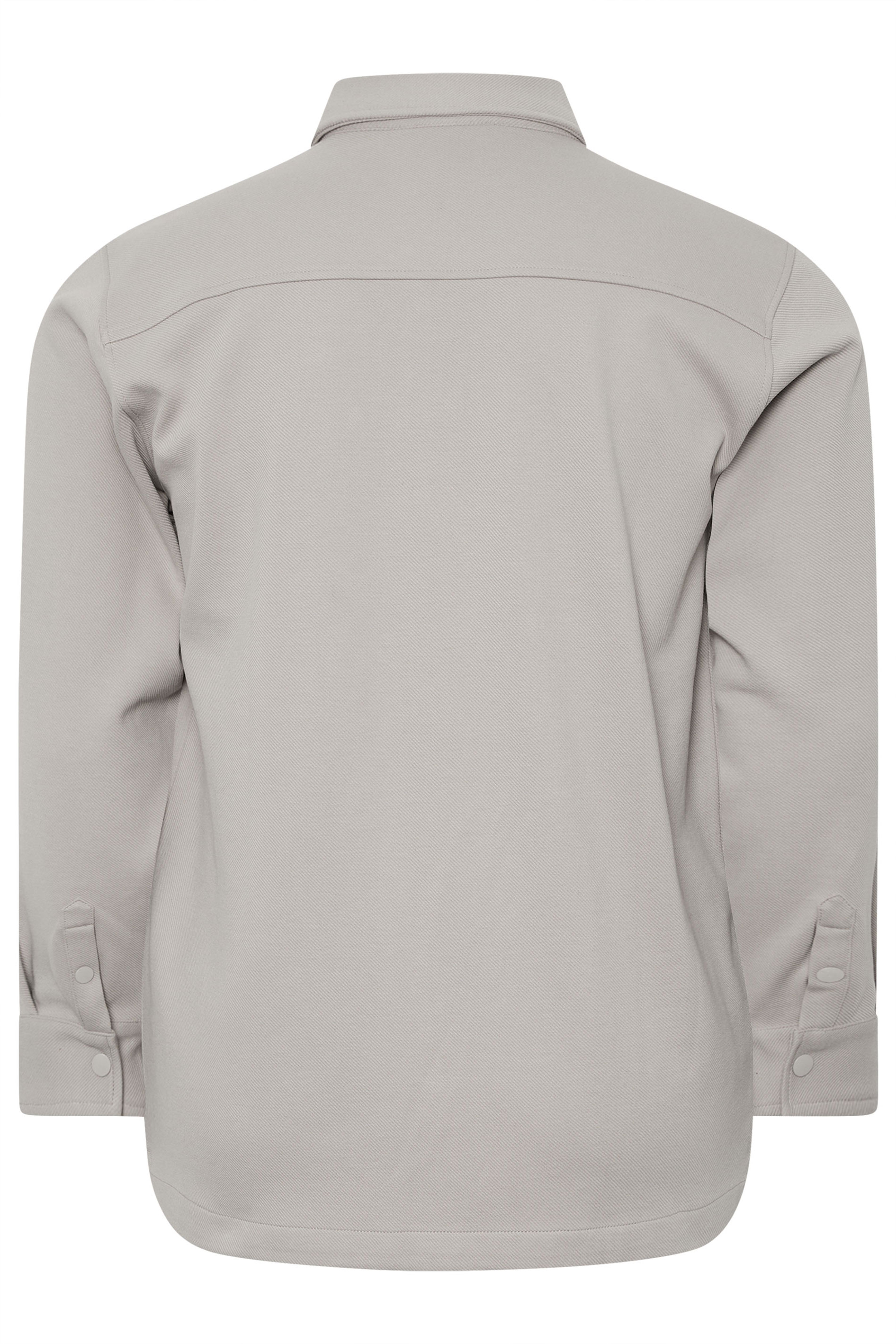 BadRhino Big & Tall Natural Brown Textured Jersey Shacket | BadRhino 7