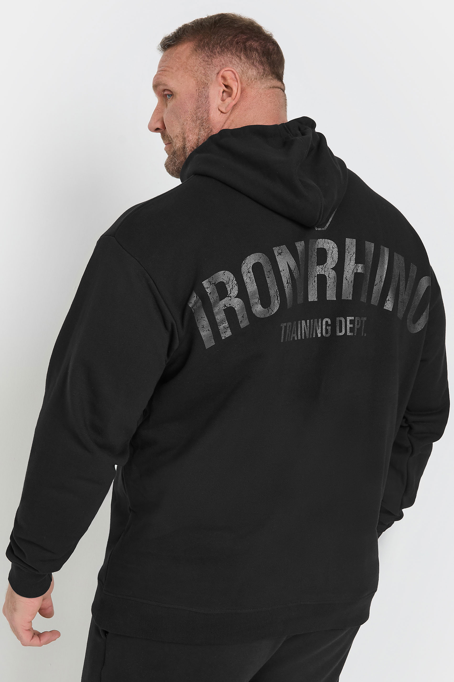 IronRhino Big & Tall Black 'Training Dept' Hoodie | BadRhino 4
