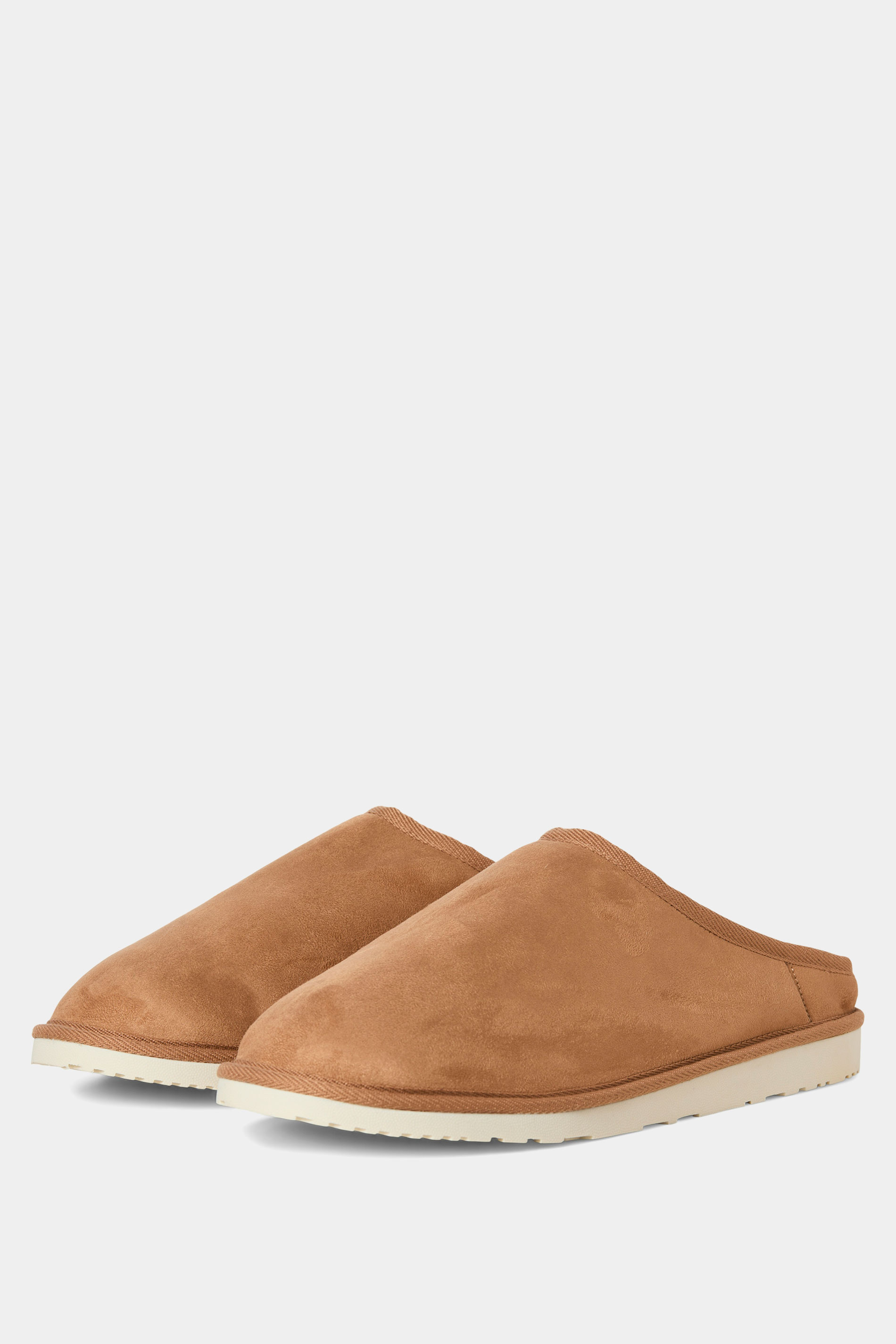 JACK & JONES Camel Brown Mule Slippers | BadRhino 2