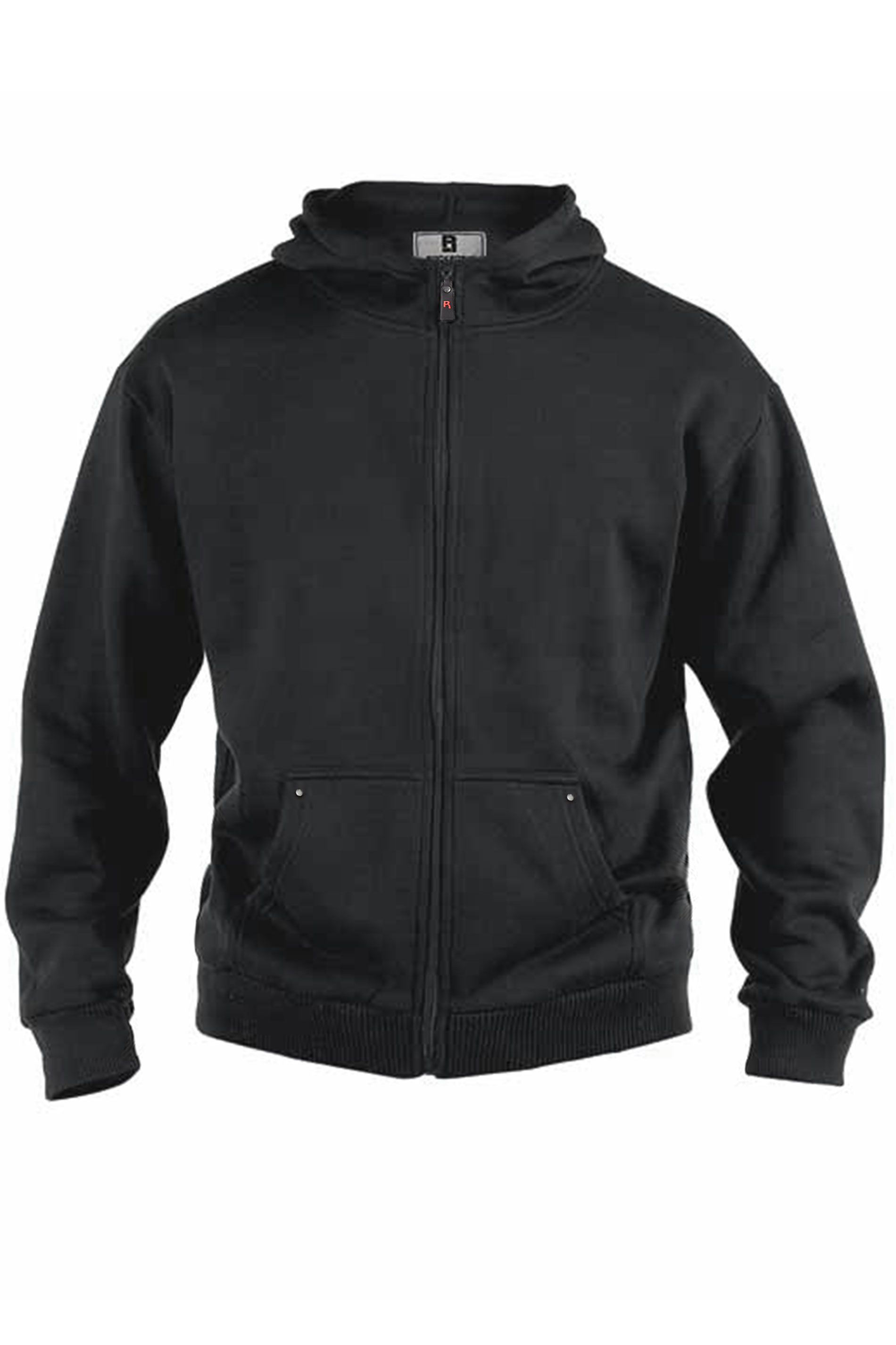 D555 Rockford Black Cantor Zip Through Hoodie | BadRhino 3