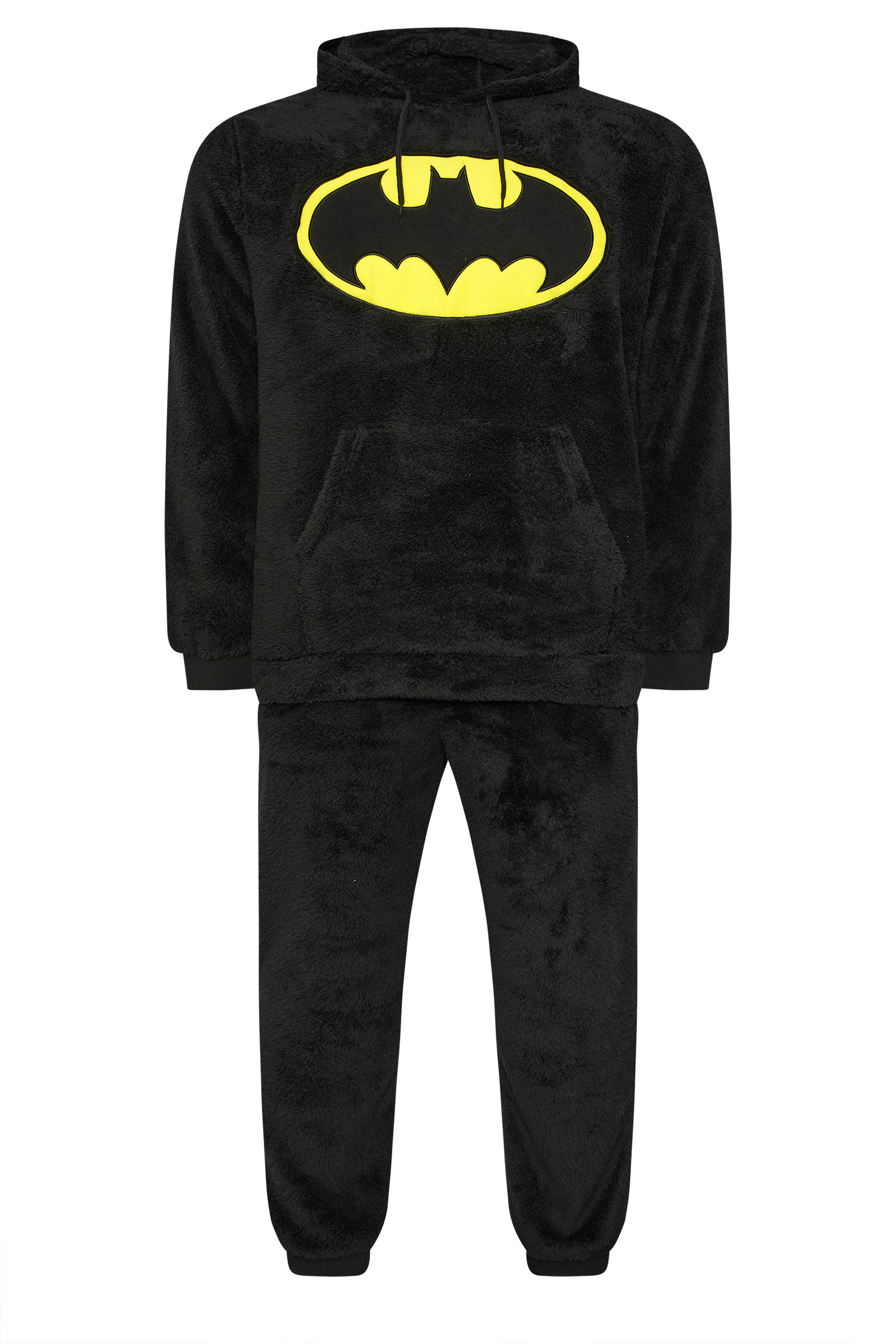 BadRhino Big & Tall Black Batman Super Soft Fleece Lounge Set | BadRhino 6