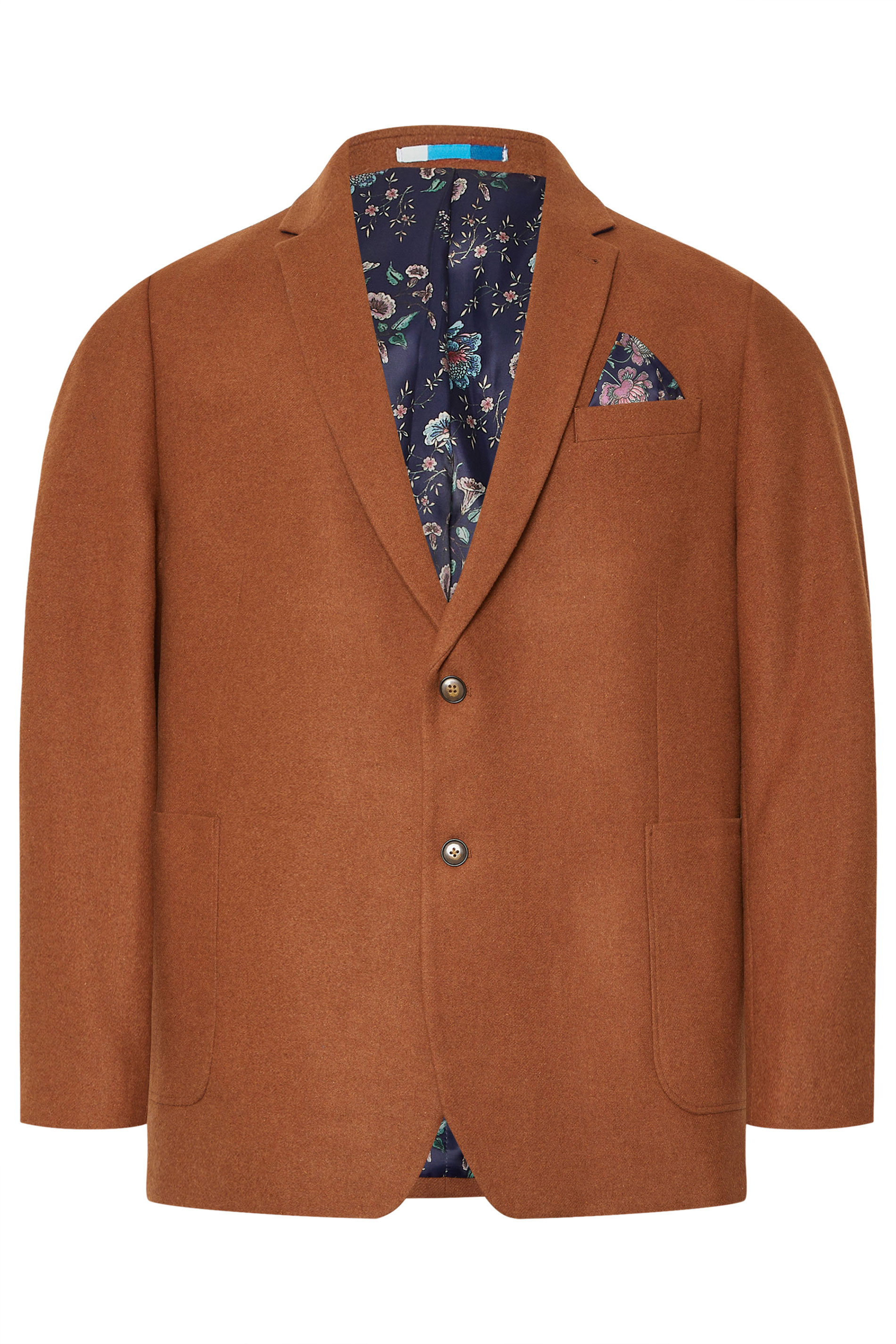 BadRhino Tailoring Big & Tall Rust Orange Tweed Suit Jacket | BadRhino 9