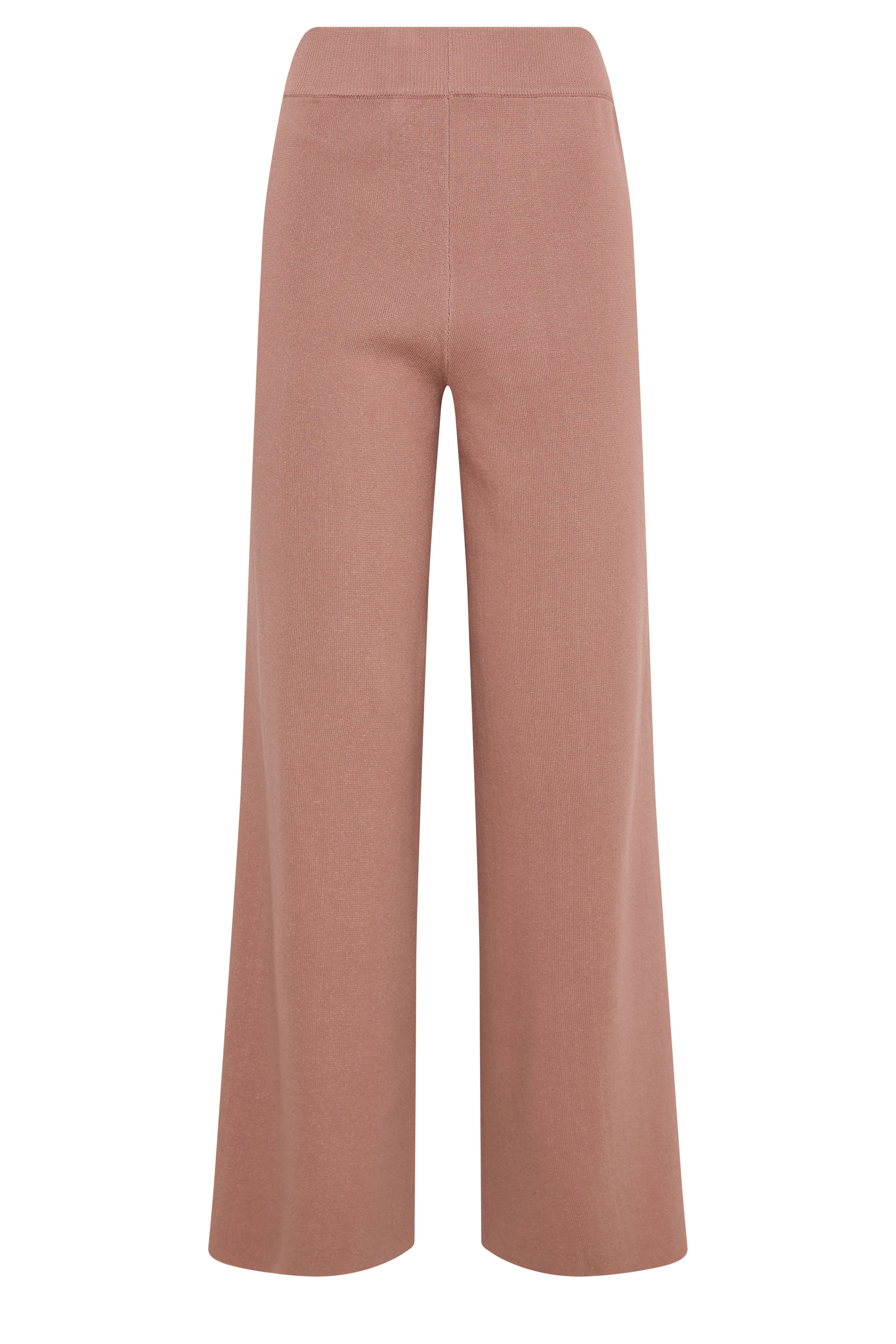 LTS Tall Women's Light Pink Knitted Wide Leg Trousers | Long Tall Sally 5