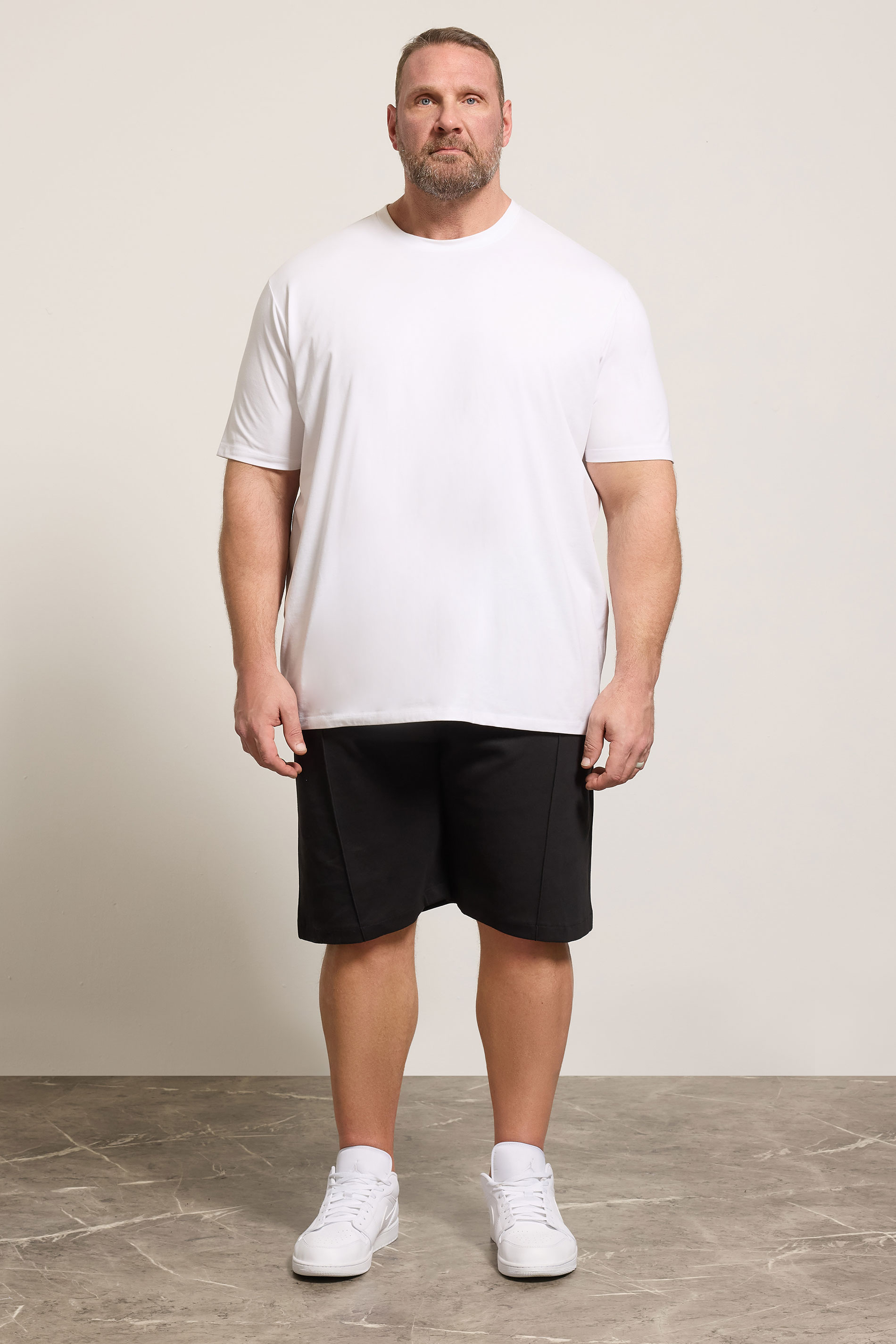 KAM Big & Tall Black Interlock Shorts | BadRhino 1