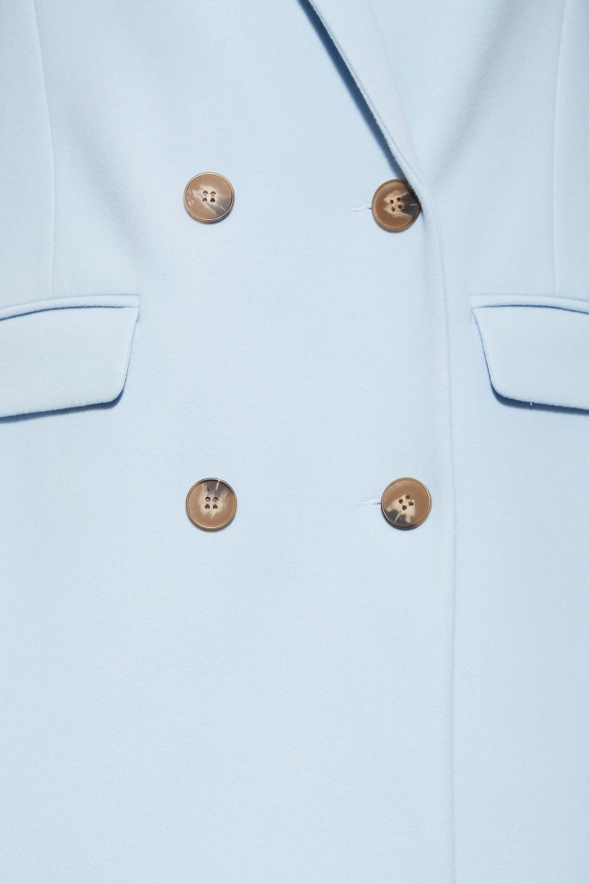 LTS Tall Women's Light Blue Double Breasted Brushed Jacket | Long Tall Sally 5