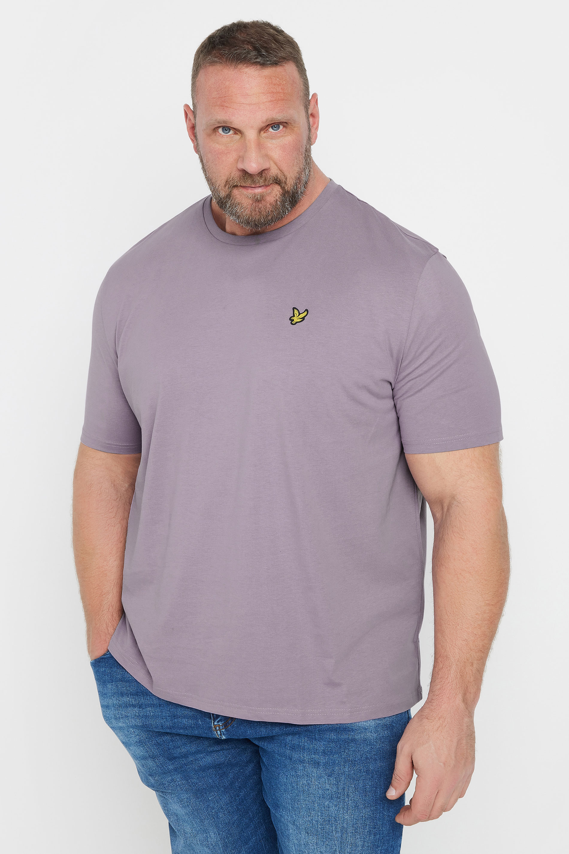 LYLE & SCOTT Big & Tall Purple Core T-Shirt | BadRhino 1