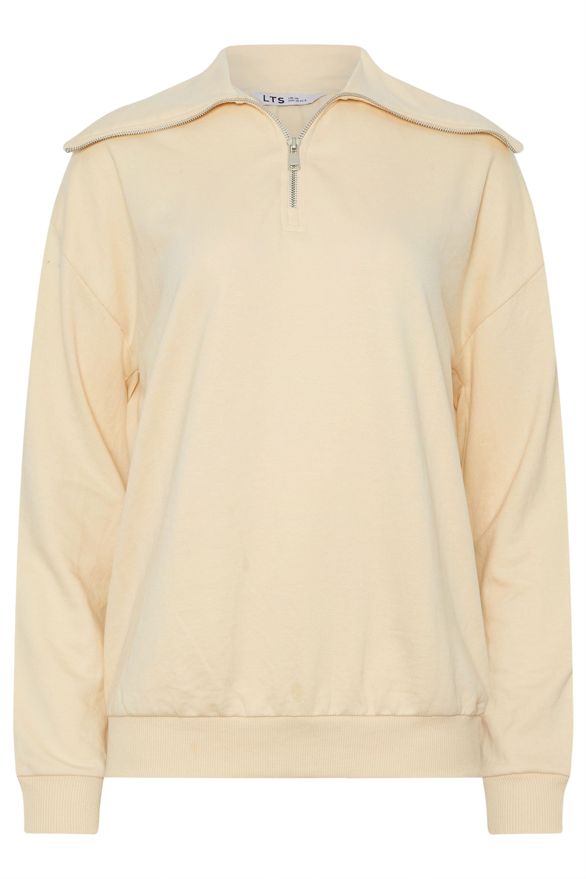 LTS Tall Women's Yellow Quarter Zip Sweatshirt | Long Tall Sally 6