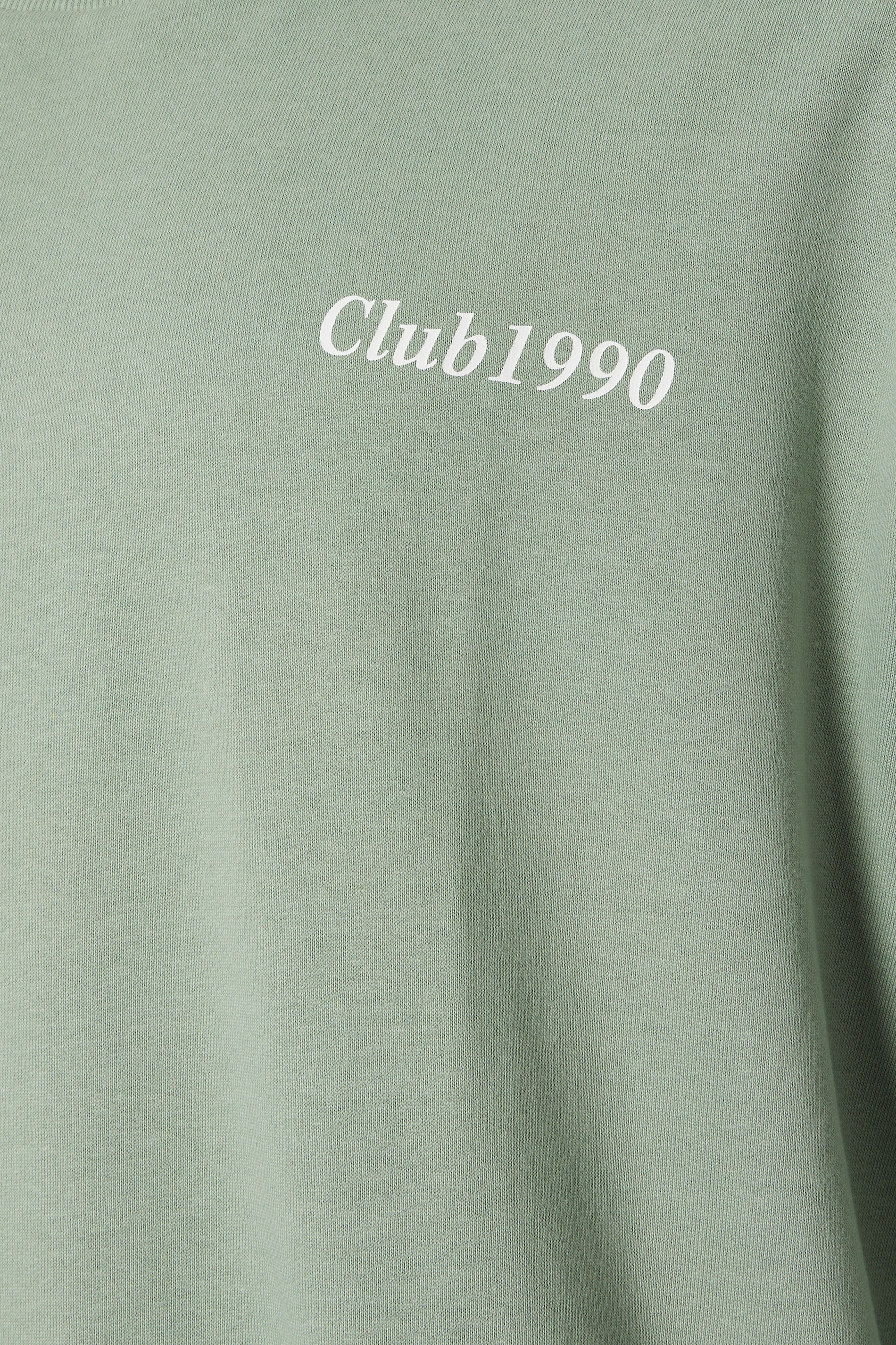 JACK & JONES Big & Tall Light Green Graphic Print Sweatshirt | BadRhino  4