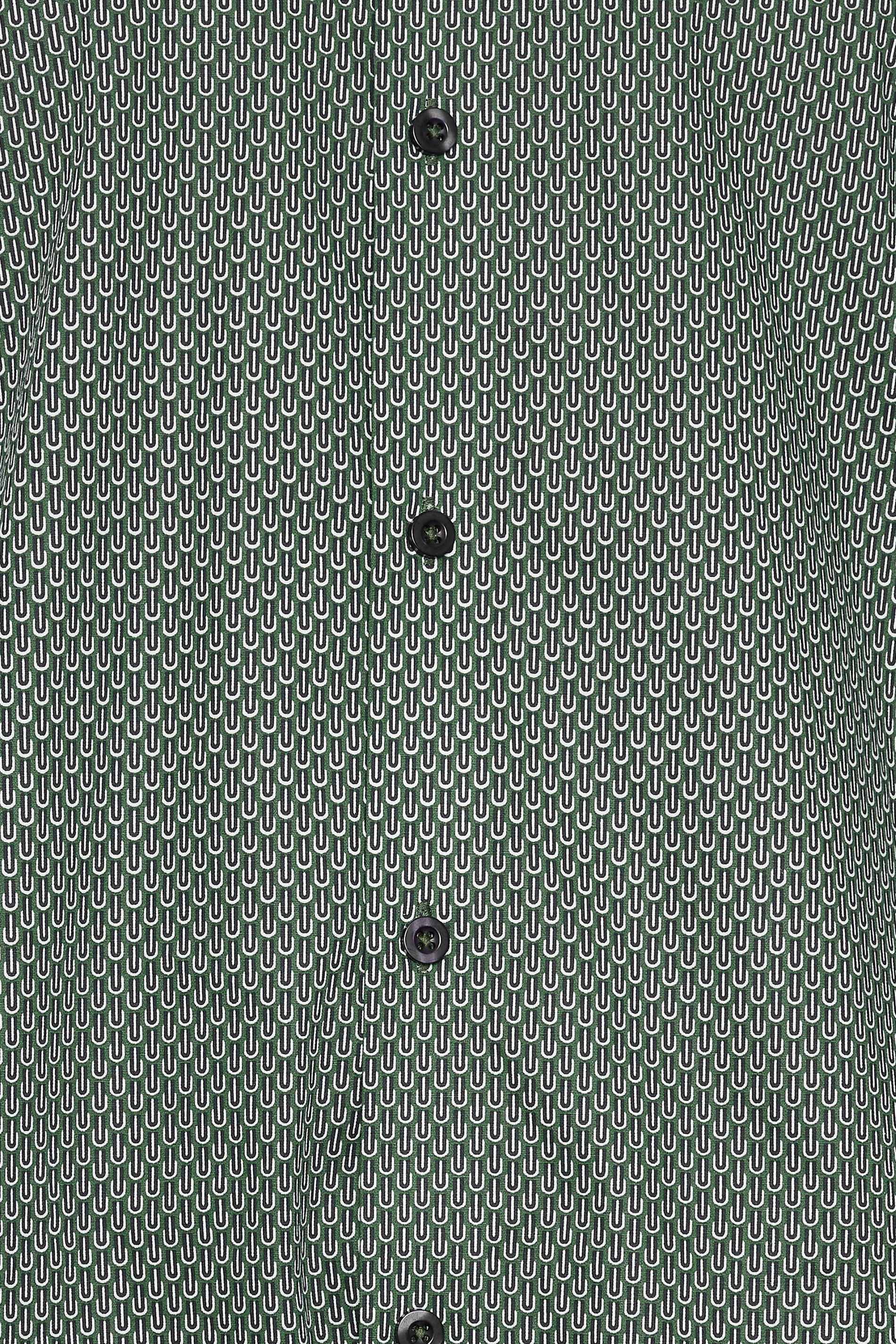 BadRhino Tailoring Big & Tall Green Geometric Print Formal Shirt | BadRhino 5