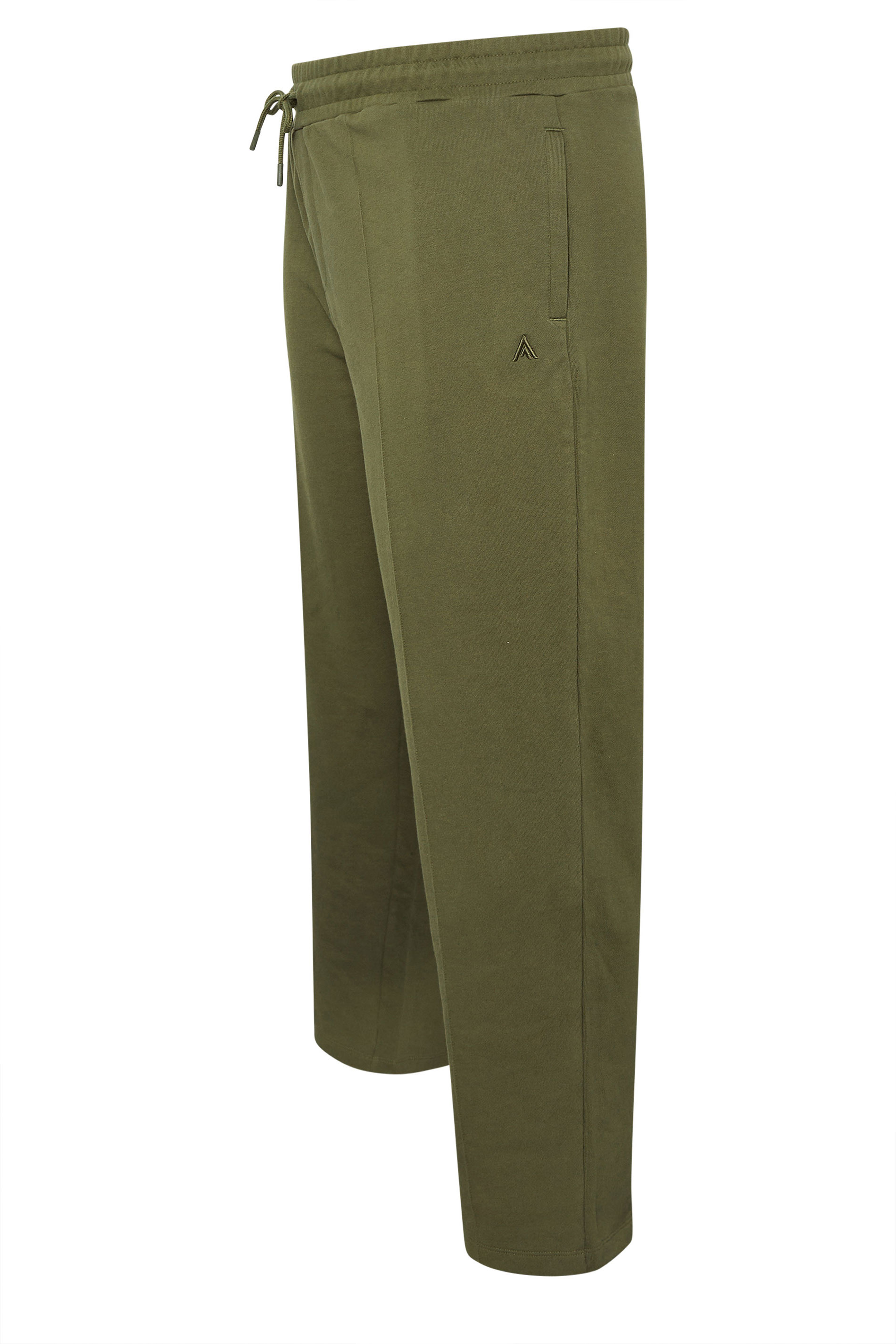 STUDIO A Big & Tall Khaki Green Pintuck Joggers | BadRhino 5