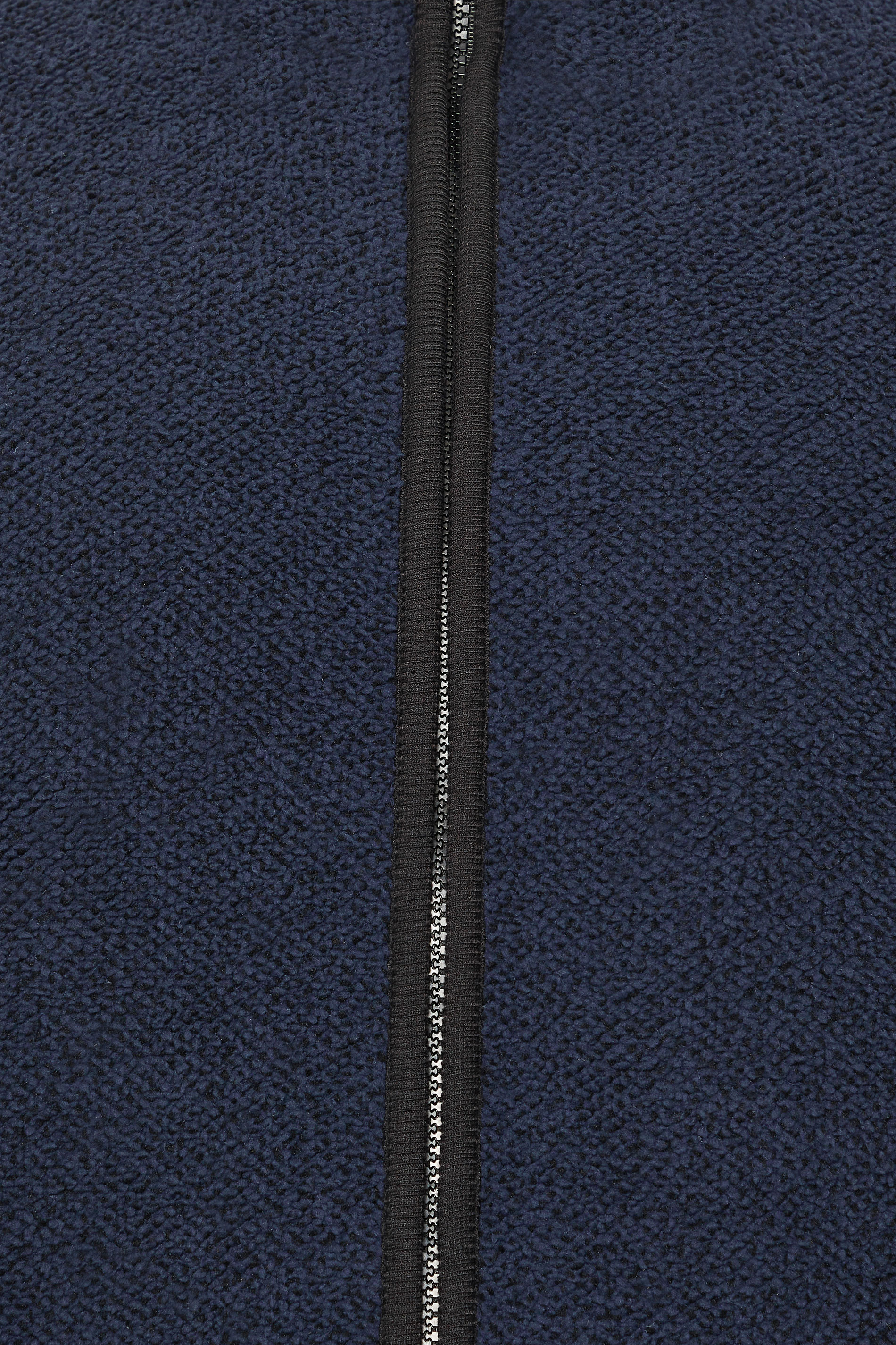 BadRhino Big & Tall Navy Blue Textured Zip Through Fleece | BadRhino 3
