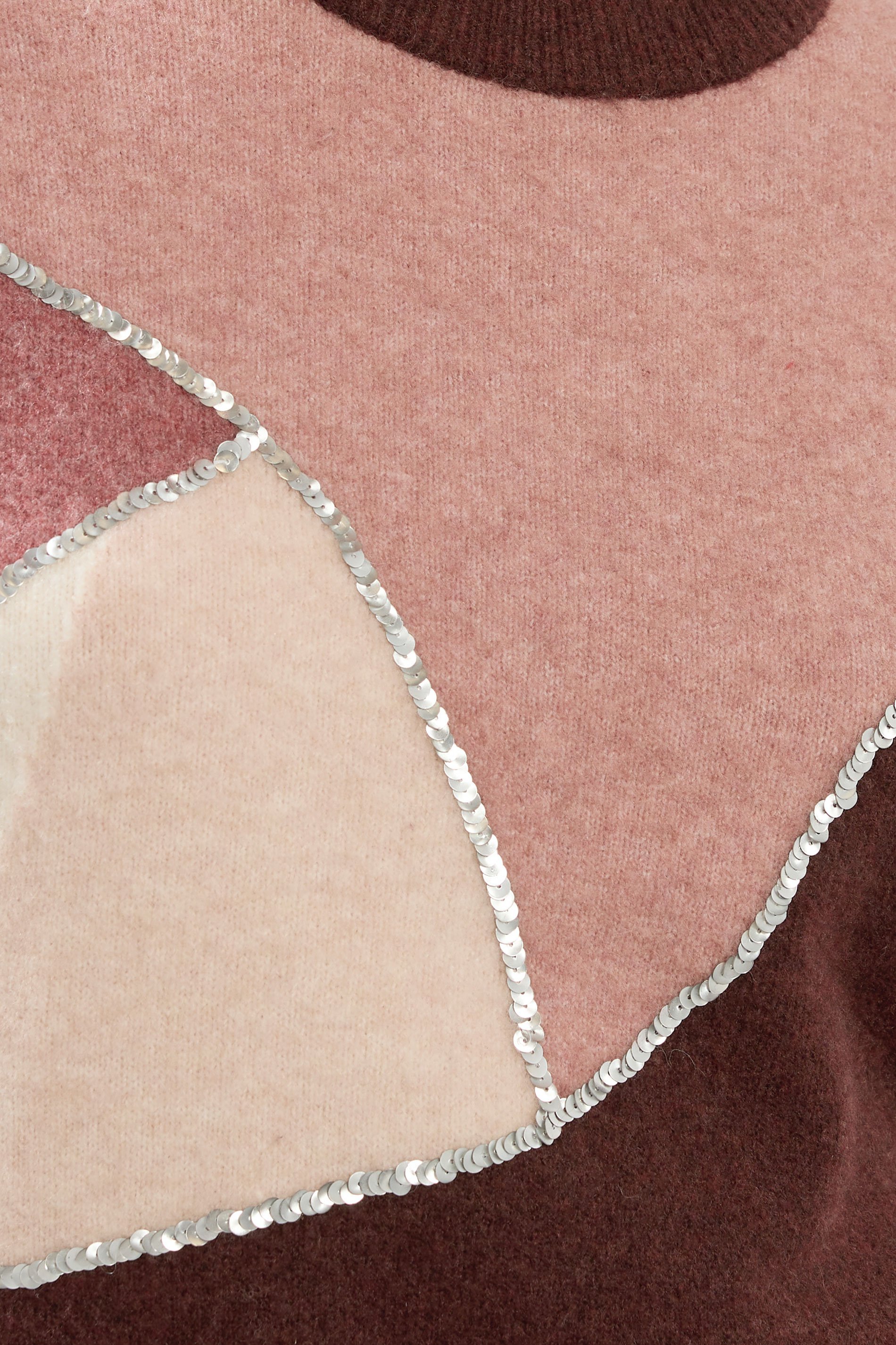 LTS Tall Pink Contrast Sequin Jumper | Long Tall Sally 5