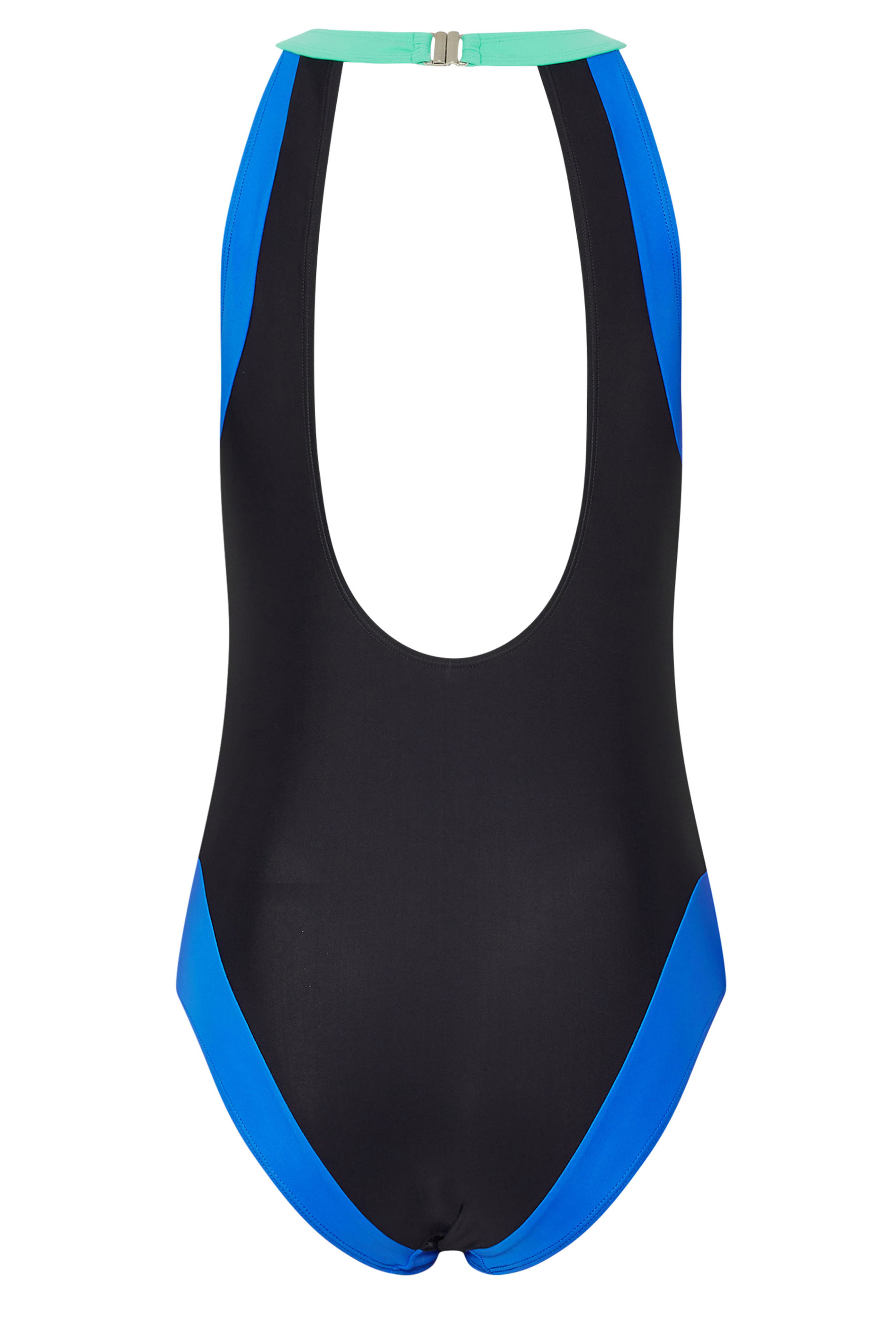 LTS Tall Womens Black Colourblock Swimsuit | Long Tall Sally 6