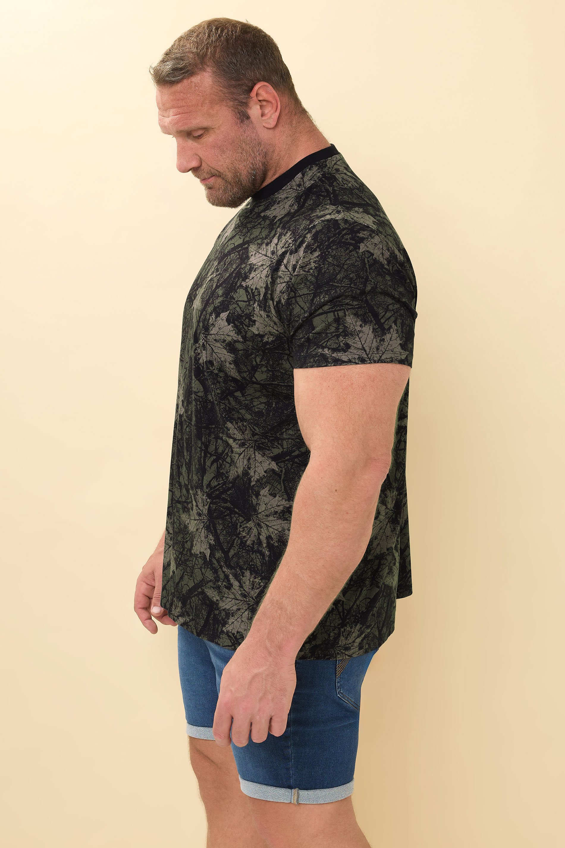 BadRhino Big & Tall Brown Leaf Camouflage T-Shirt | BadRhino 4