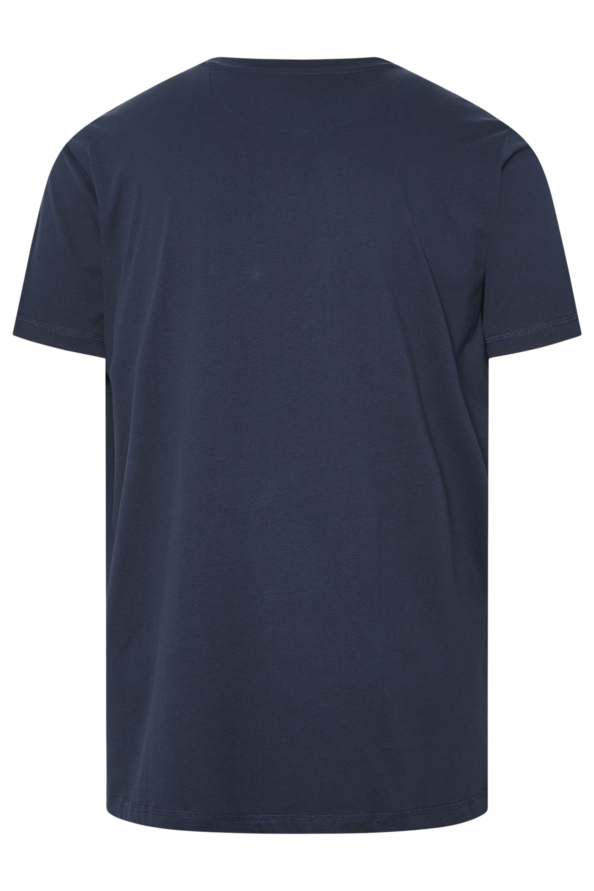 FIRETRAP Big & Tall Navy Blue Logo Print T-Shirt | BadRhino 2