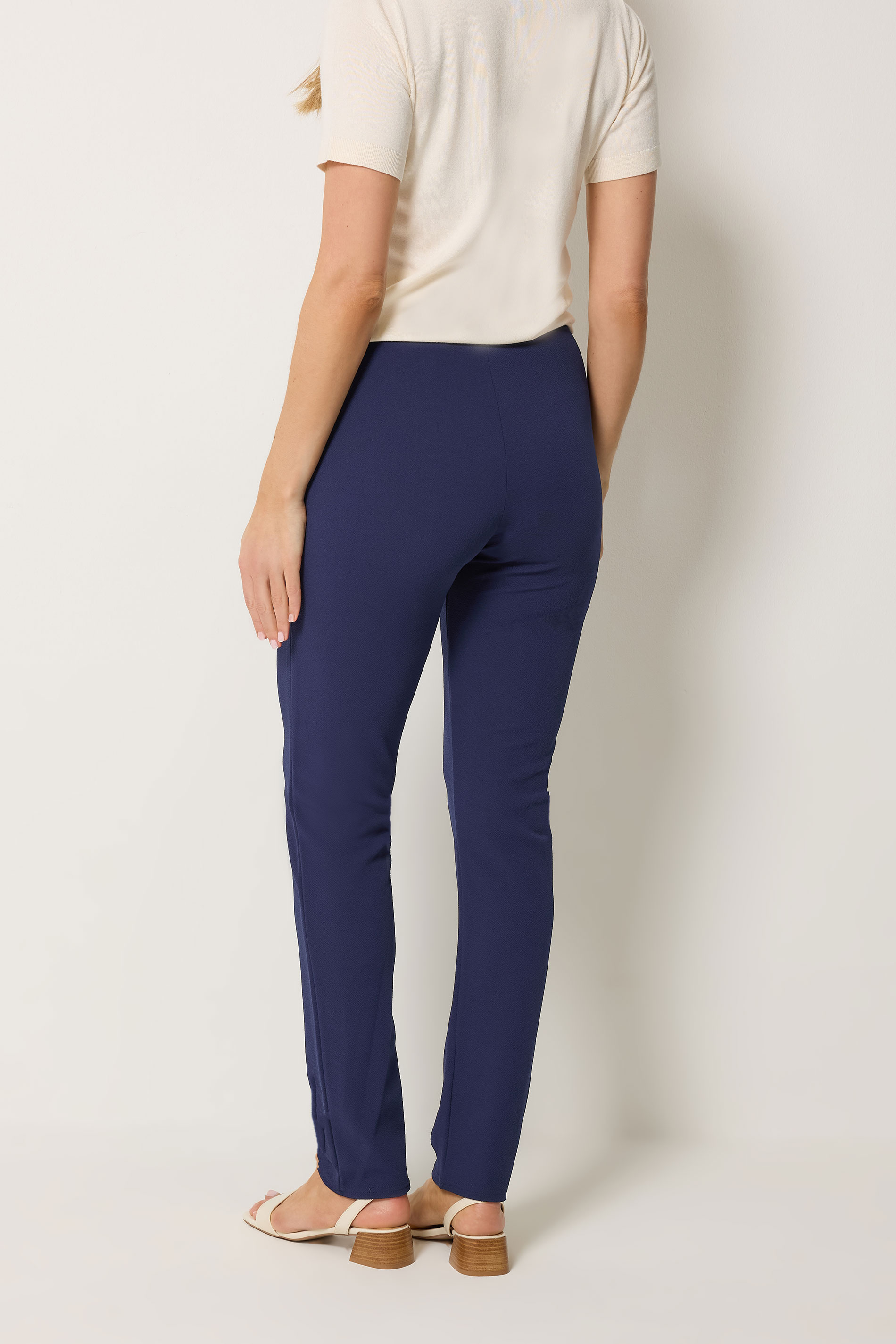 LTS Tall Navy Blue Slim Leg Trousers | Long Tall Sally 2