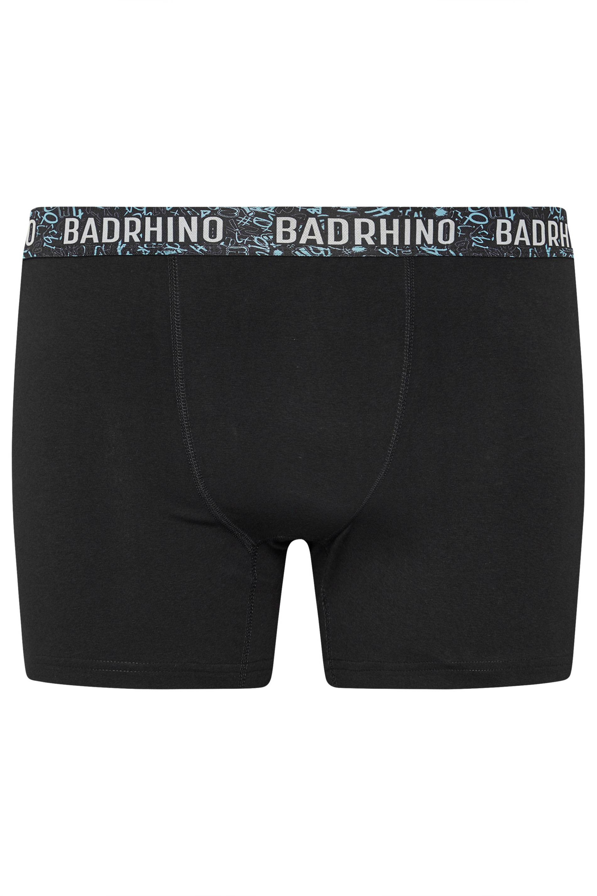 BadRhino Big & Tall 3 PACK Black Graffiti Design Boxers | BadRhino 7