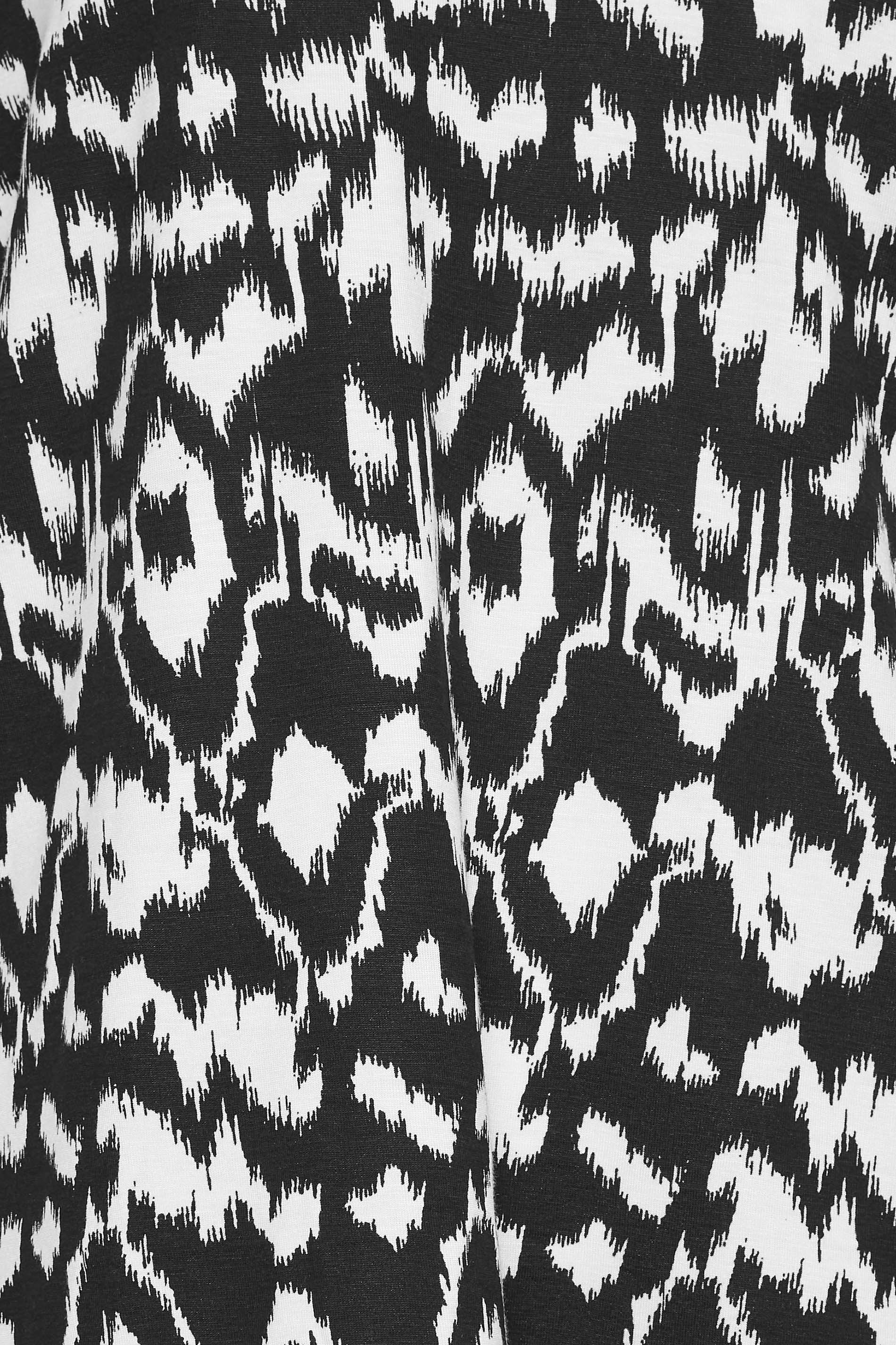 LTS Tall Black Abstract Print V-Neck T-Shirt | Long Tall Sally 6