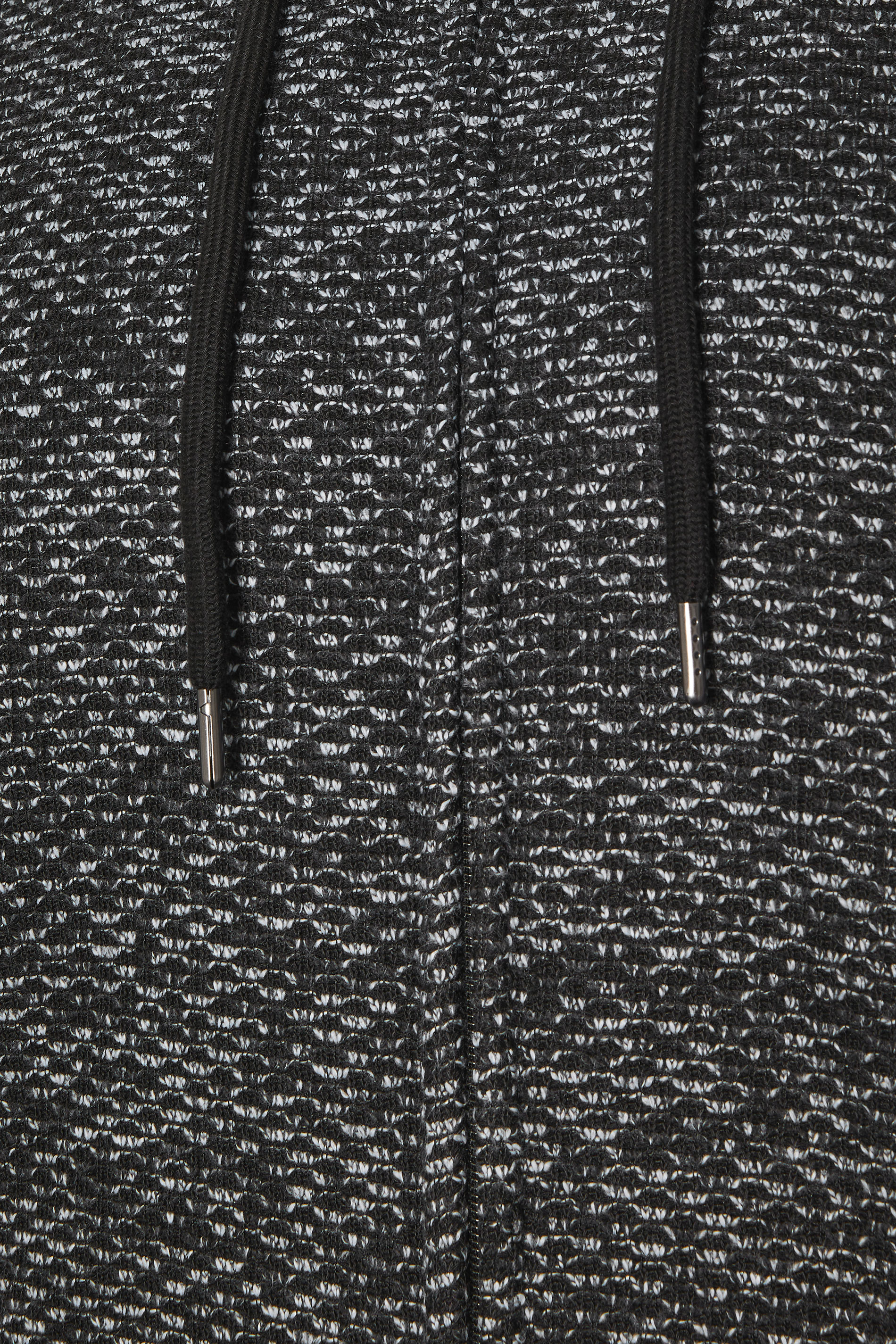 D555 Big & Tall Black Knitted Sherpa Lined Hoodie | BadRhino 6