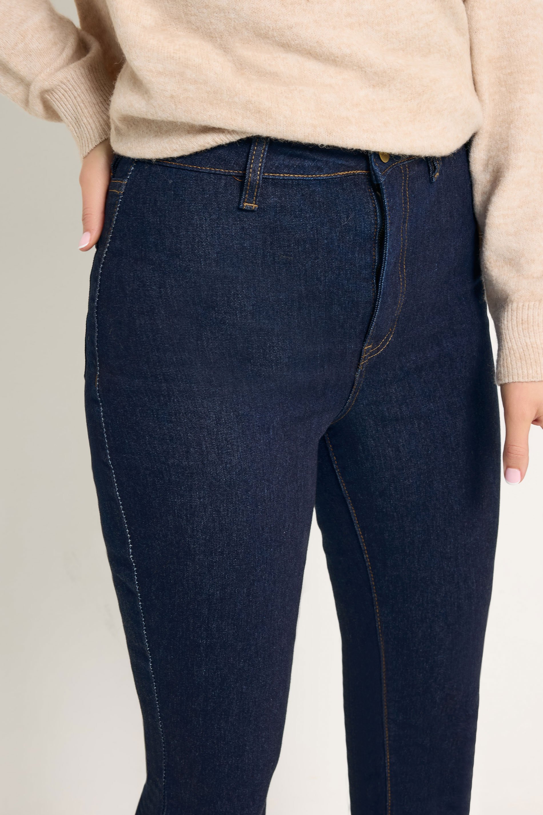 LTS Tall Indigo Blue Denim Flared Jeans | Long Tall Sally 5