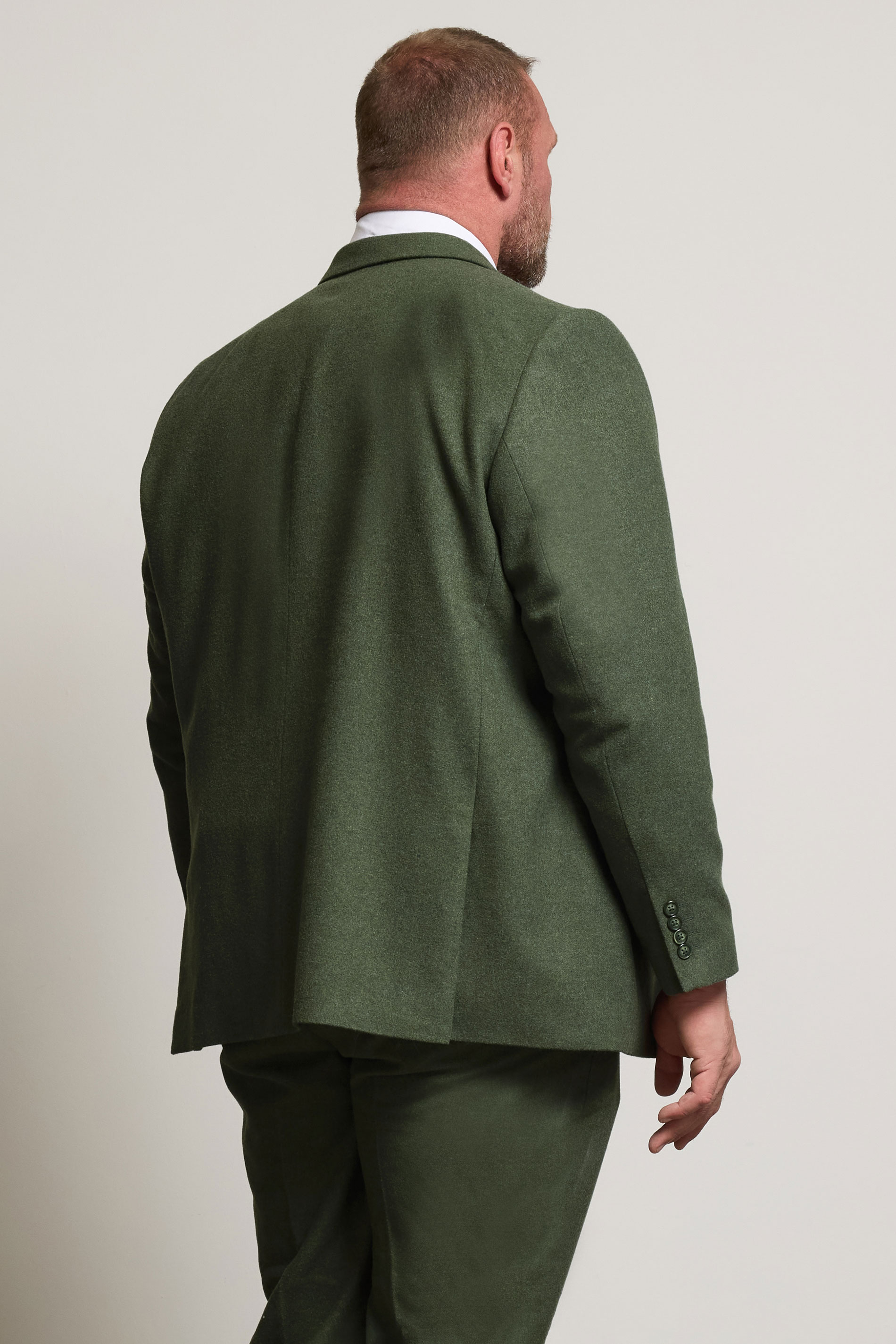 BadRhino Tailoring Big & Tall Green Tweed Suit Jacket | BadRhino 3