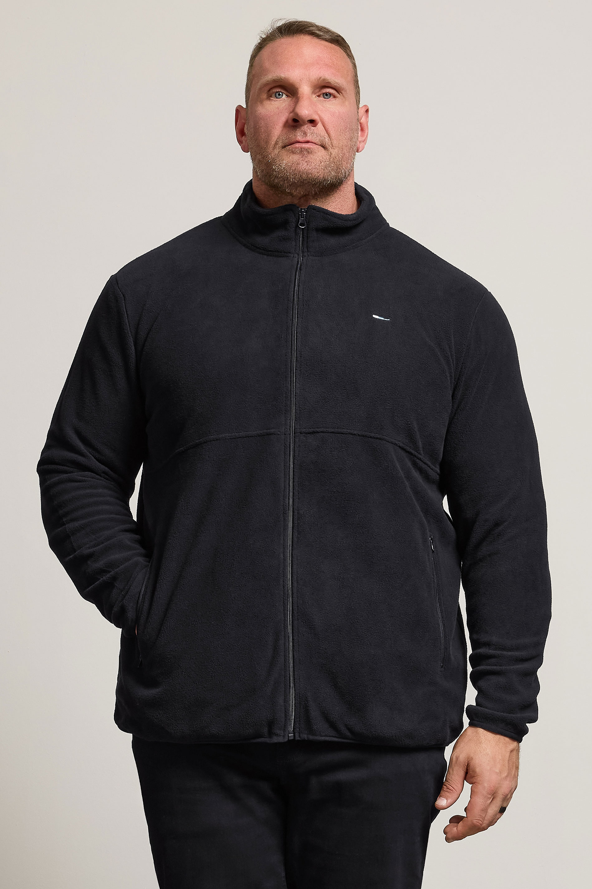 BadRhino Black Essential Zip Through Fleece | BadRhino 2