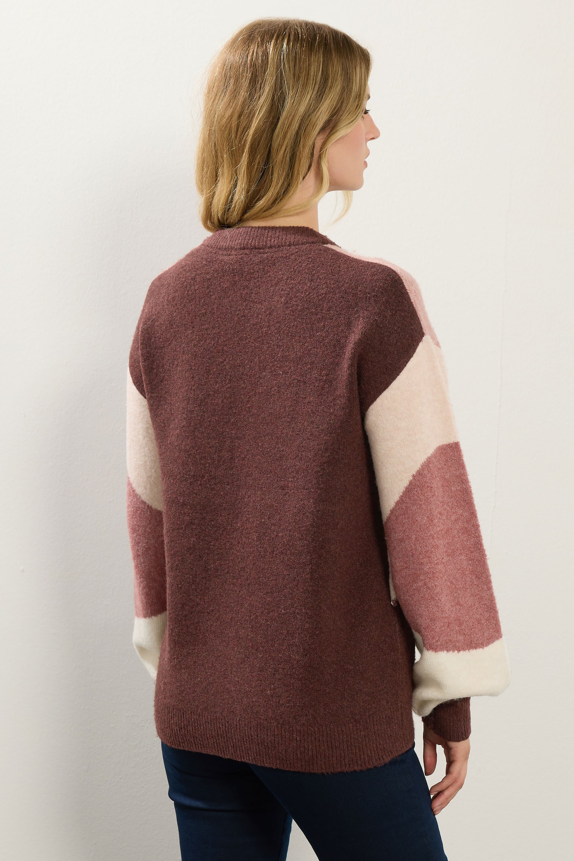 LTS Tall Pink Contrast Sequin Jumper | Long Tall Sally 4