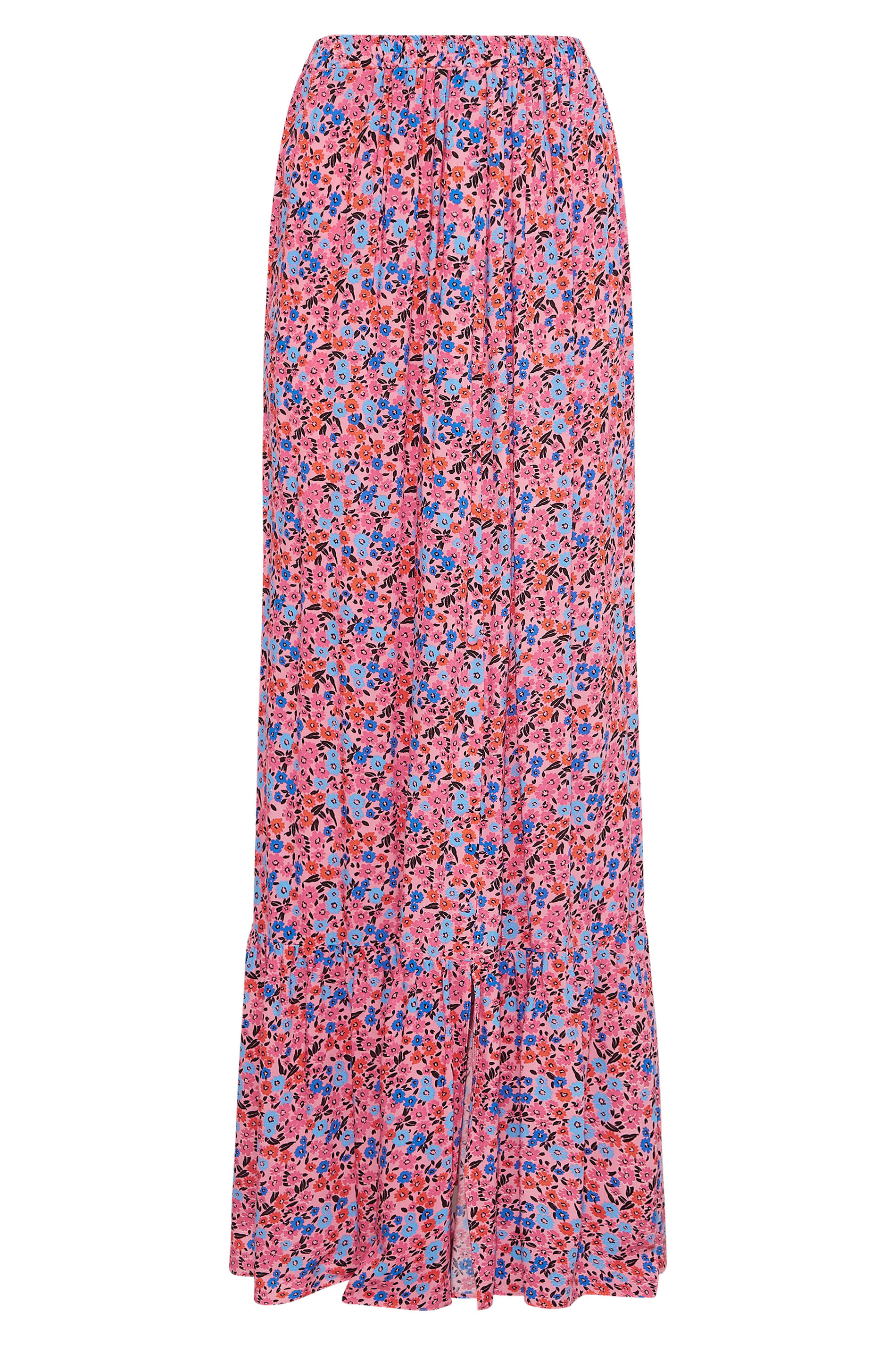 Tall Women's LTS Pink Ditsy Floral Maxi Skirt | Long Tall Sally 3