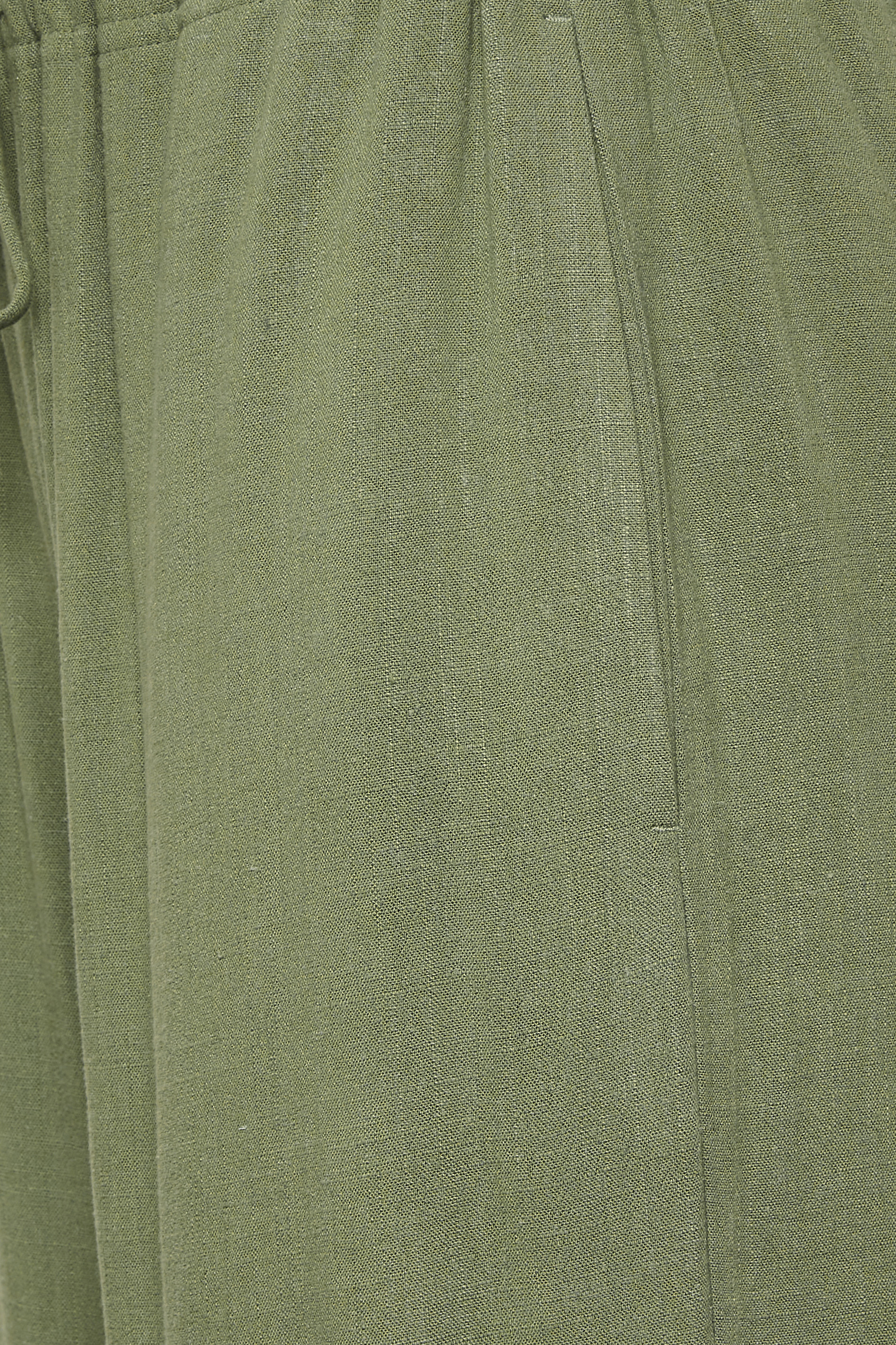 LTS Tall Women's Khaki Green Wide Leg Linen Look Trousers | Long Tall Sally 3