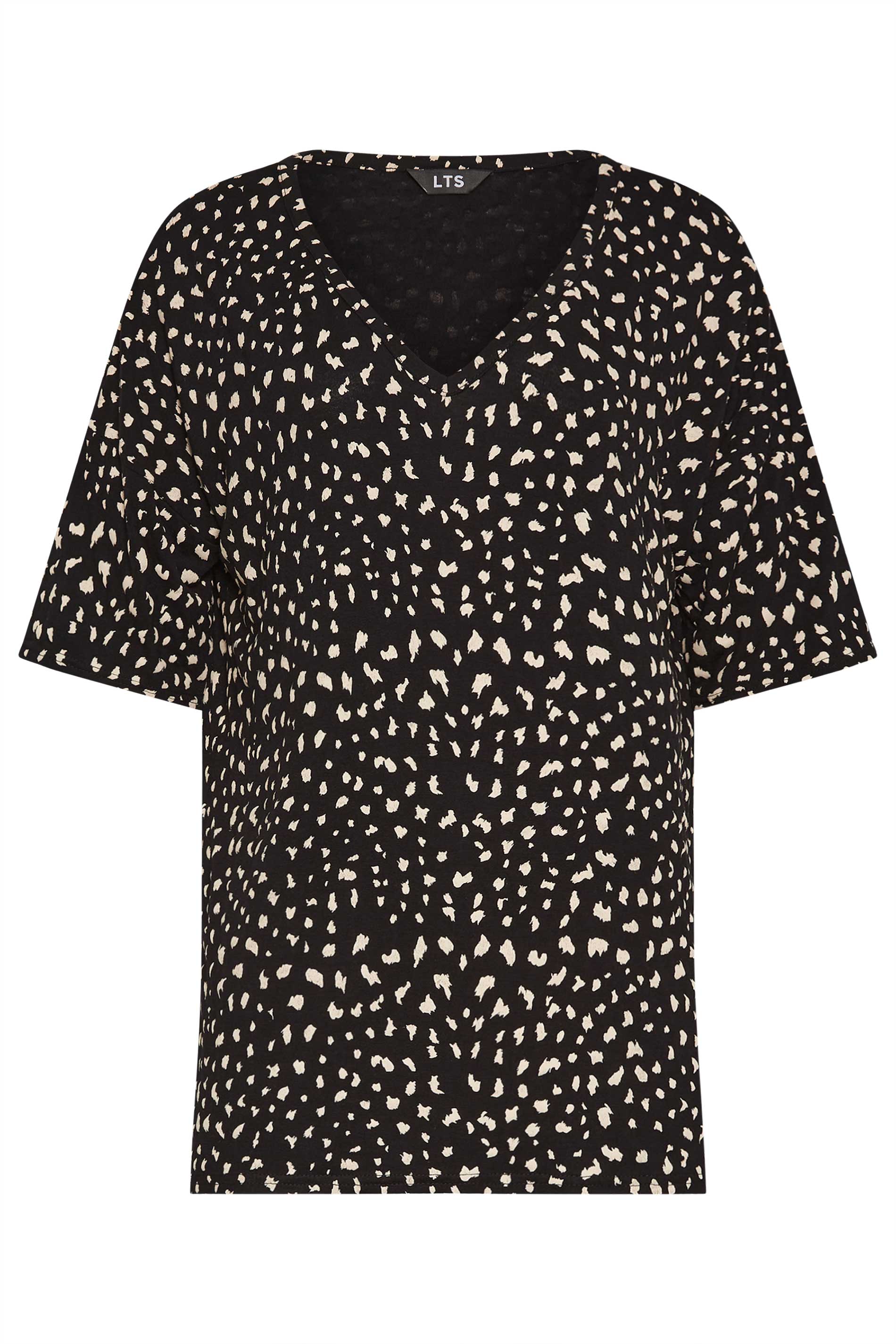 LTS Tall Black Animal Markings Top | Long Tall Sally  5