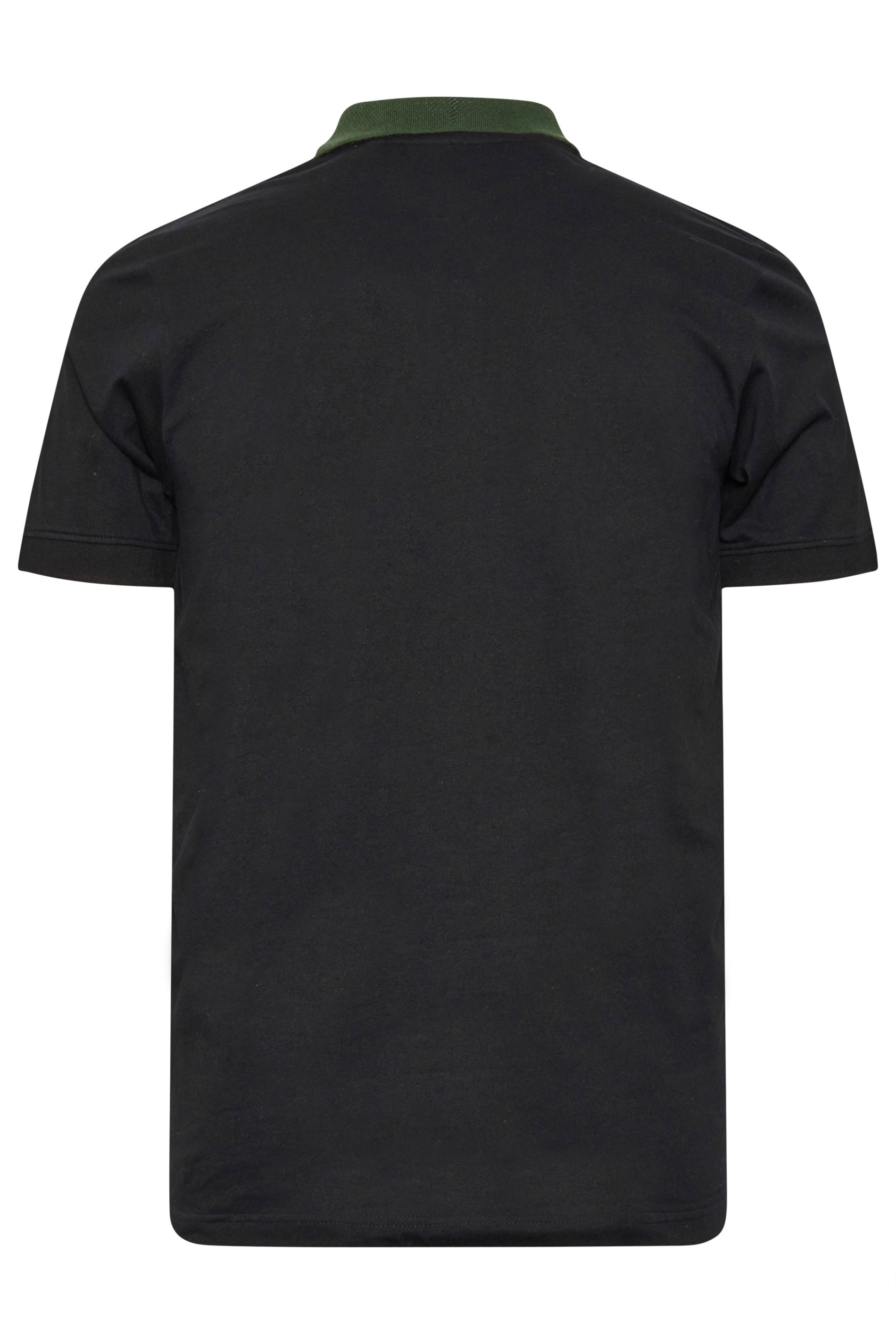 BadRhino Big & Tall Black Jacquard Polo Shirt | BadRhino 7