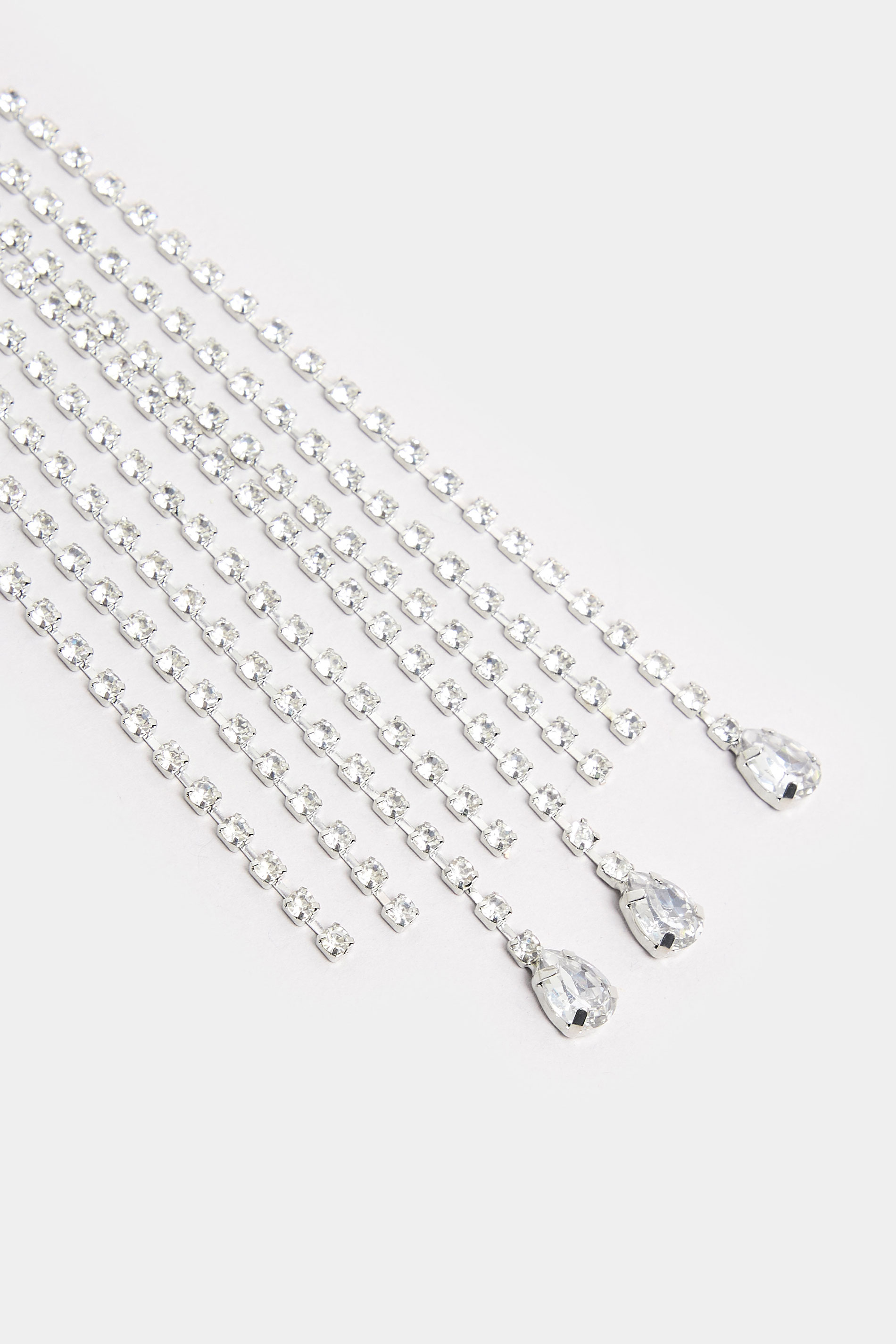 Silver Tone Diamante Drop Hairband | Yours Clothing 4