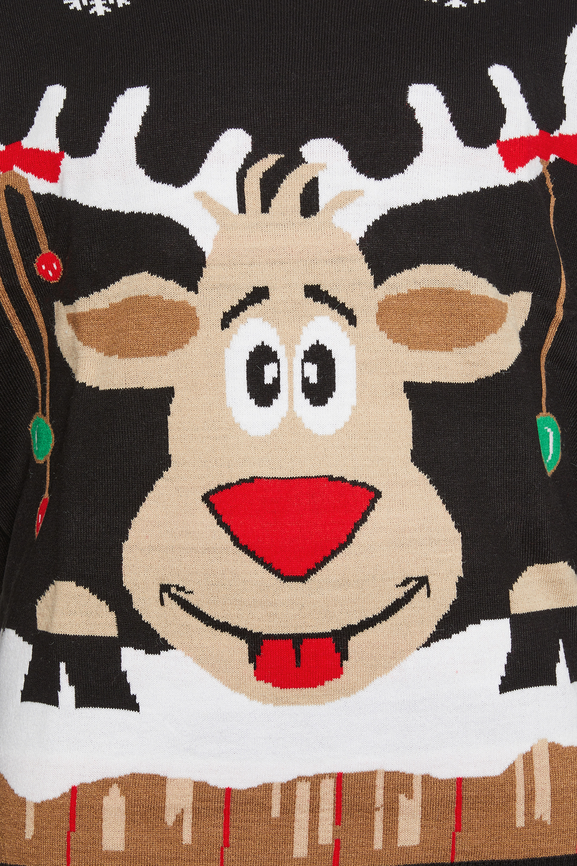 KAM Black Rudolph Christmas Jumper | BadRhino 4