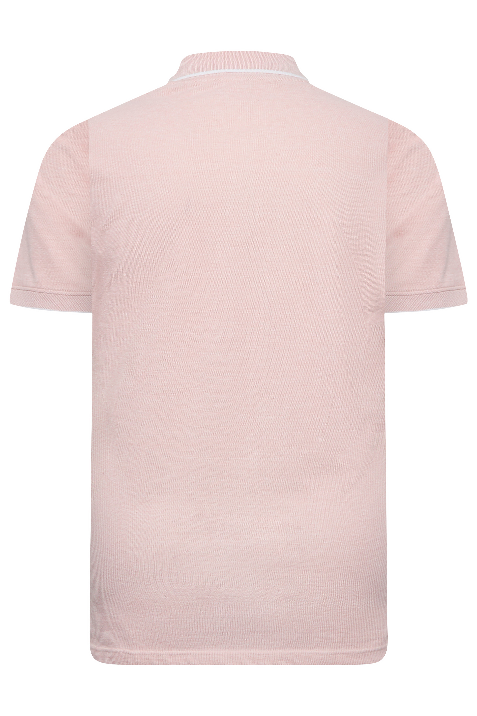 BadRhino Big & Tall Light Pink Birdseye Polo Shirt | BadRhino 4