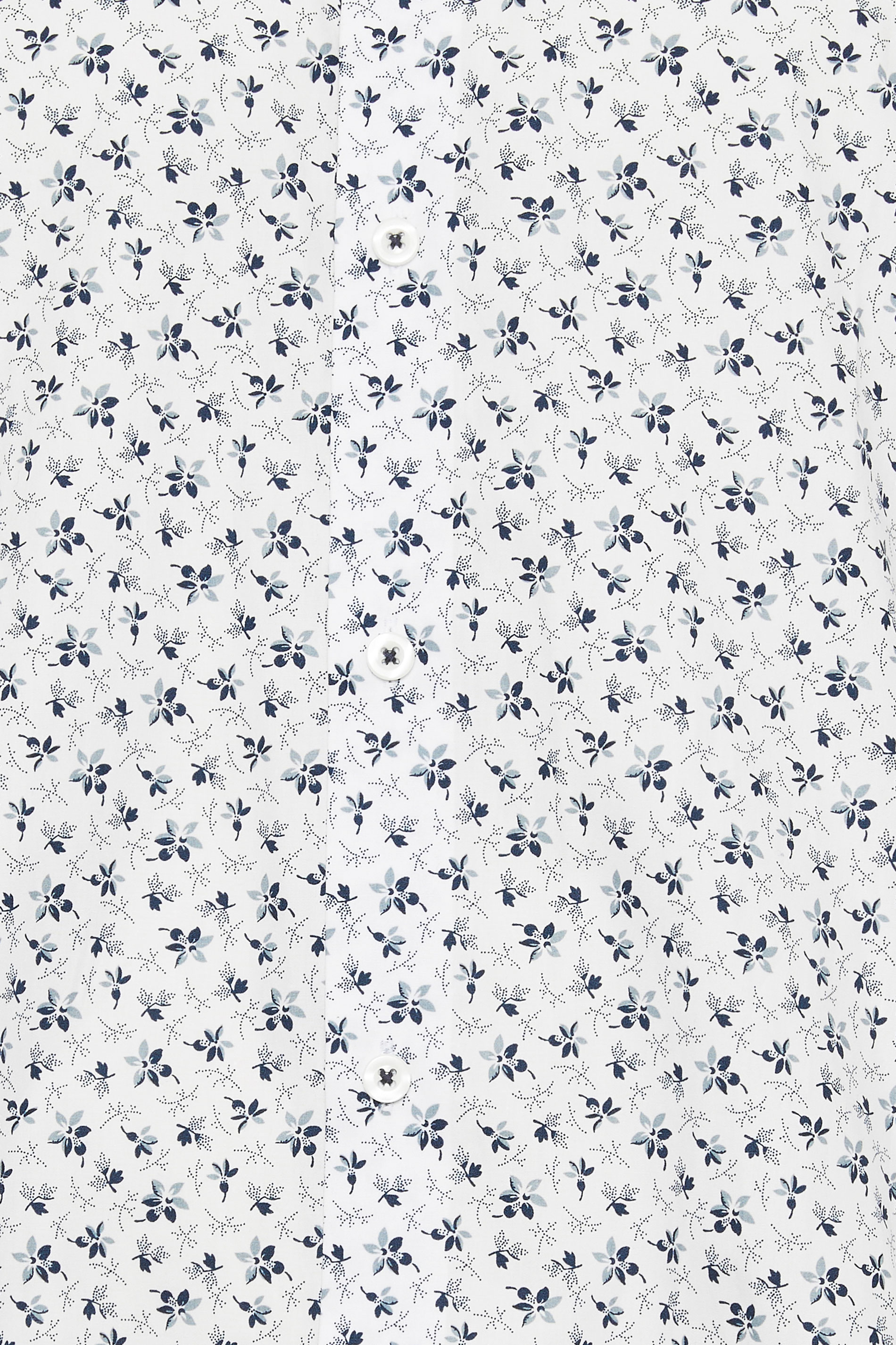 BadRhino Big & Tall Premium White & Blue Floral Print Long Sleeve Shirt | BadRhino 2