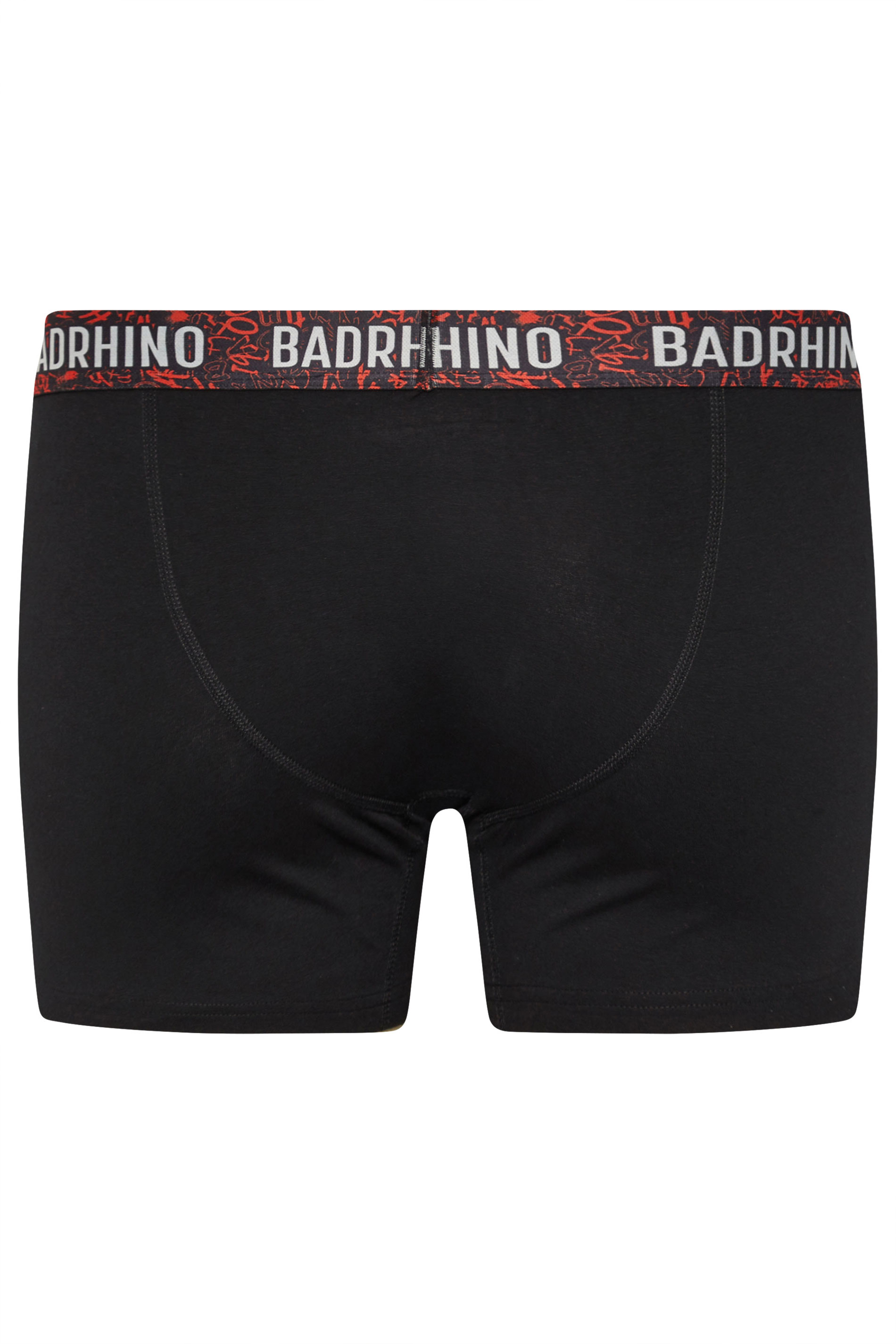 BadRhino Big & Tall 3 PACK Black Graffiti Design Boxers | BadRhino 8
